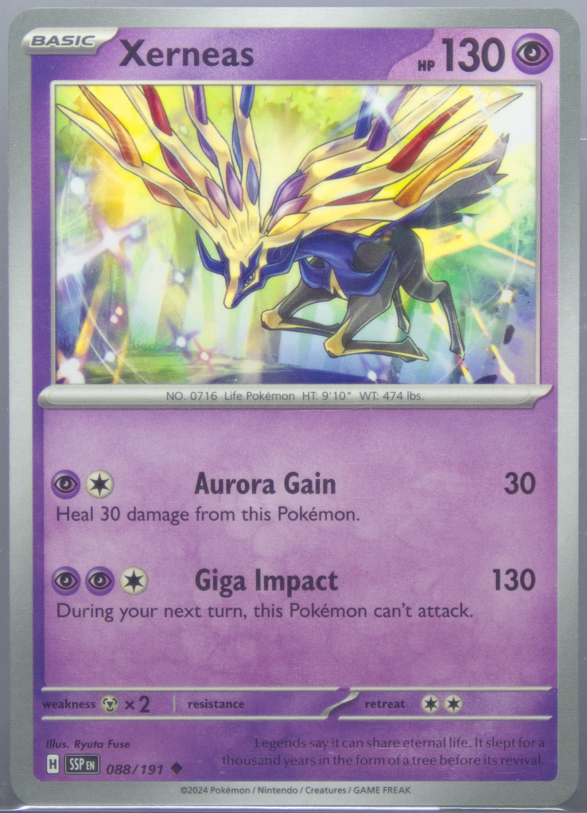 Xerneas (088) 2024 Pokemon Ssp EN-Surging Sparks