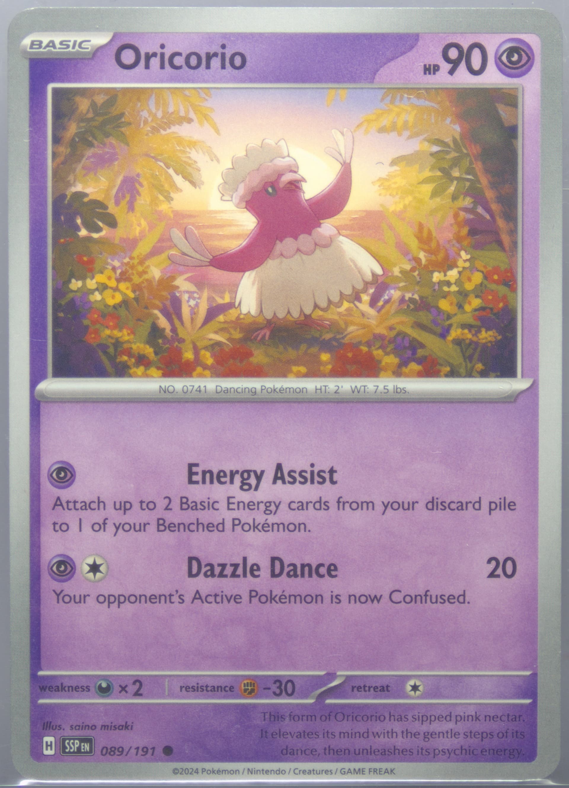 Oricorio (089) 2024 Pokemon Ssp EN-Surging Sparks