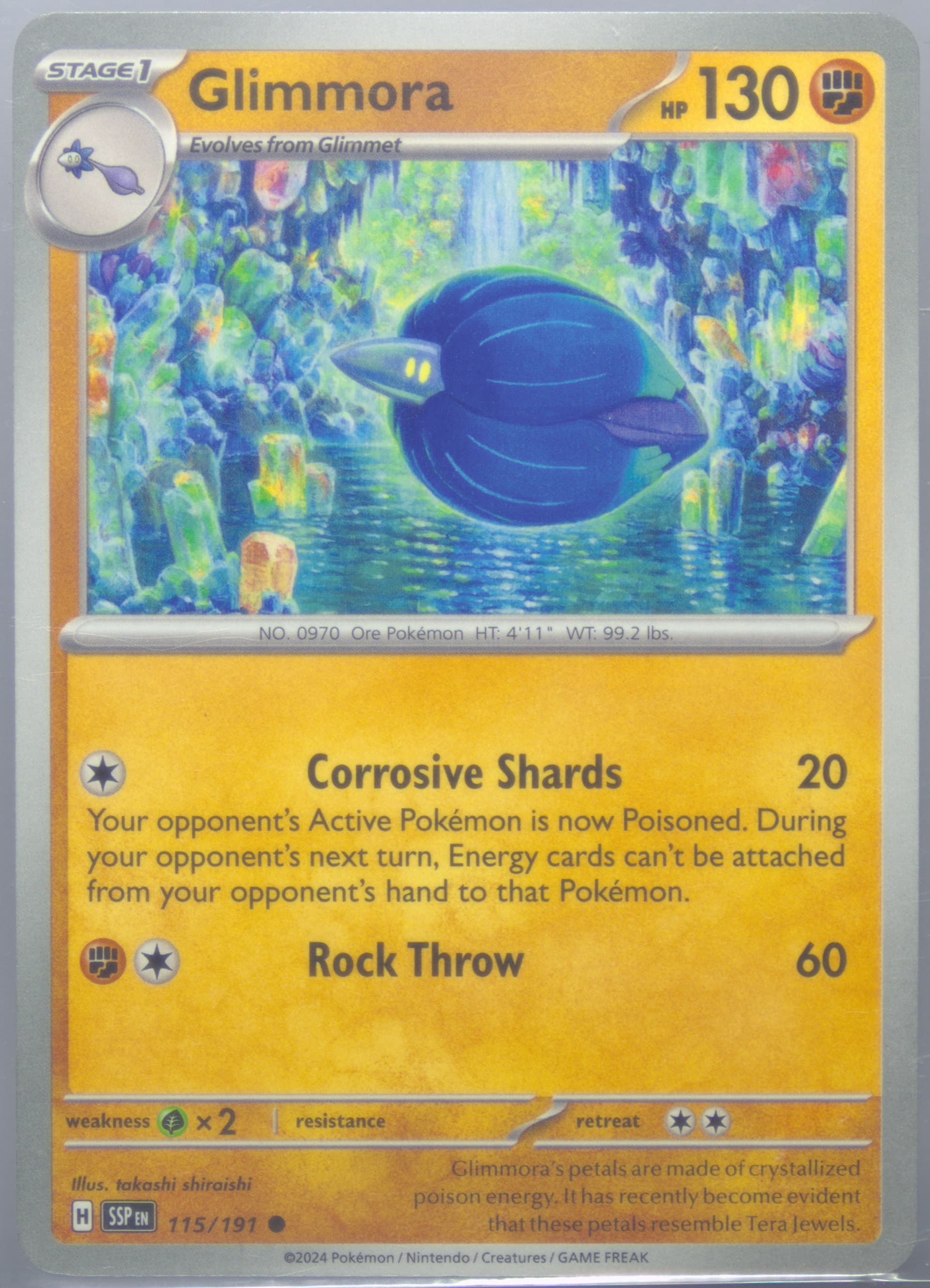 Glimmora (115) 2024 Pokemon Ssp EN-Surging Sparks