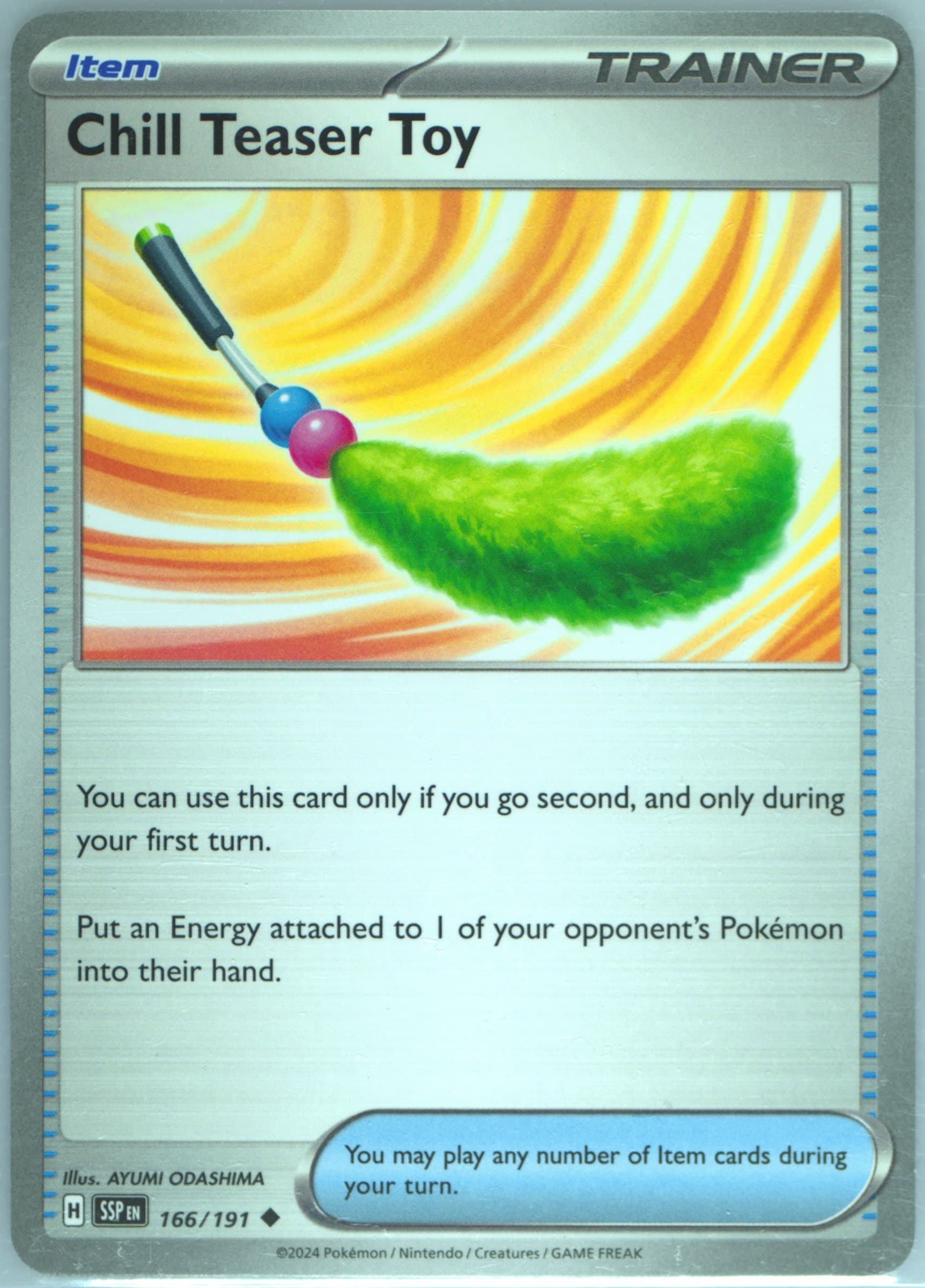 Chill Teaser Toy (166) 2024 Pokemon Ssp EN-Surging Sparks