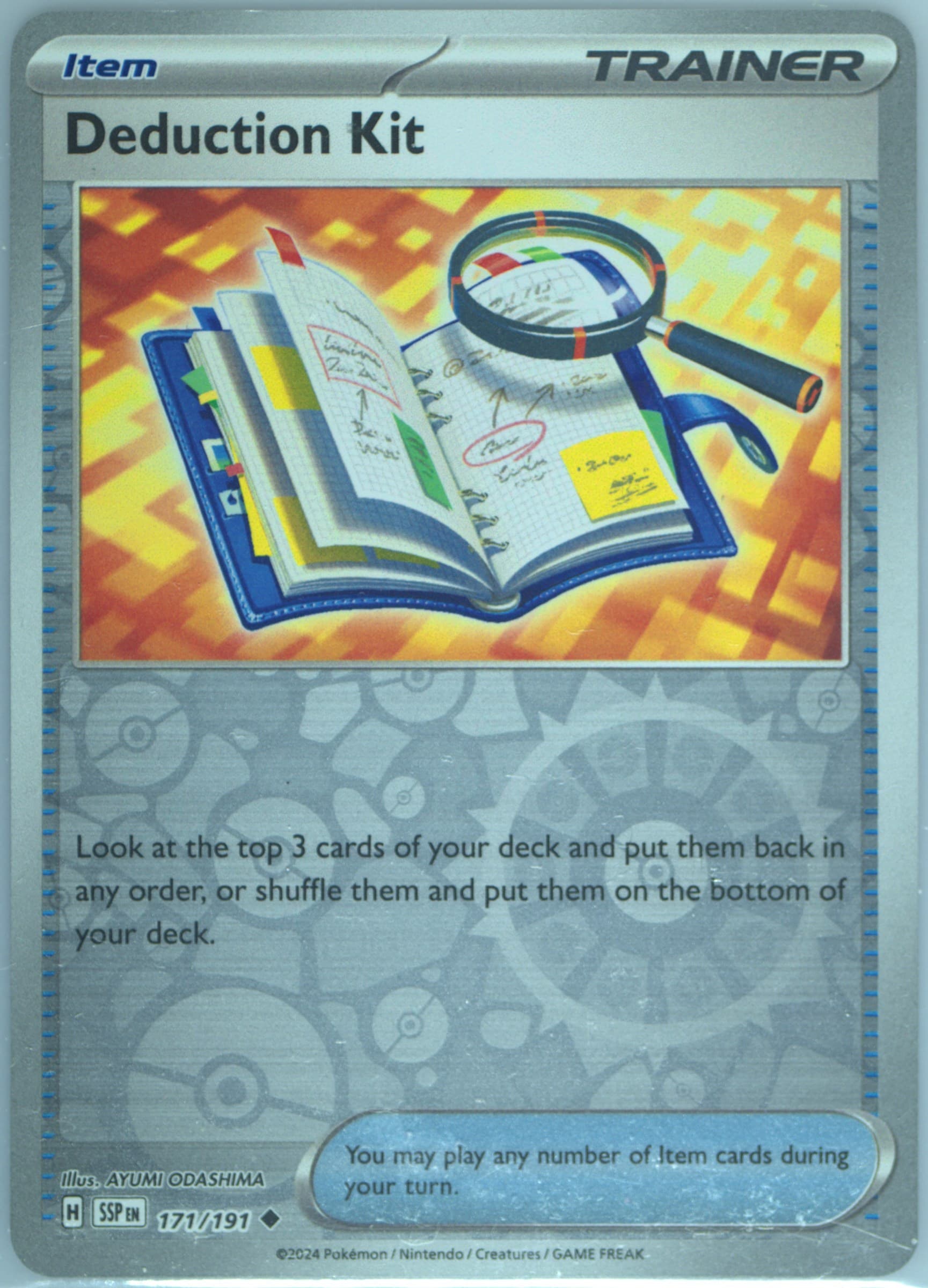 Deduction Kit (171) 2024 Pokemon Ssp EN-Surging Sparks