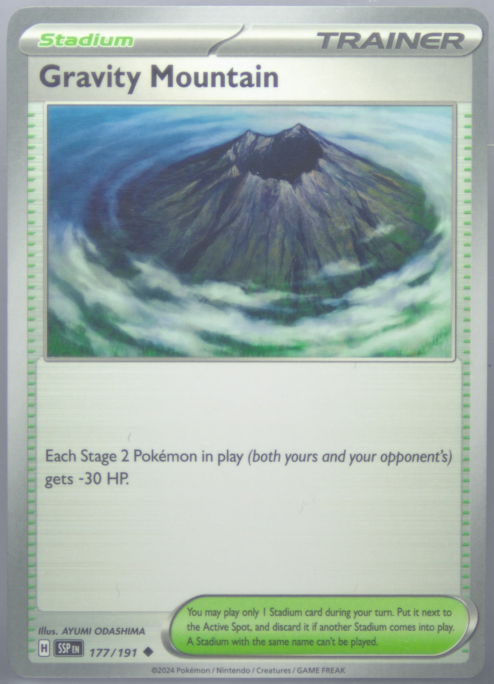 Gravity Mountain (177) 2024 Pokemon Ssp EN-Surging Sparks