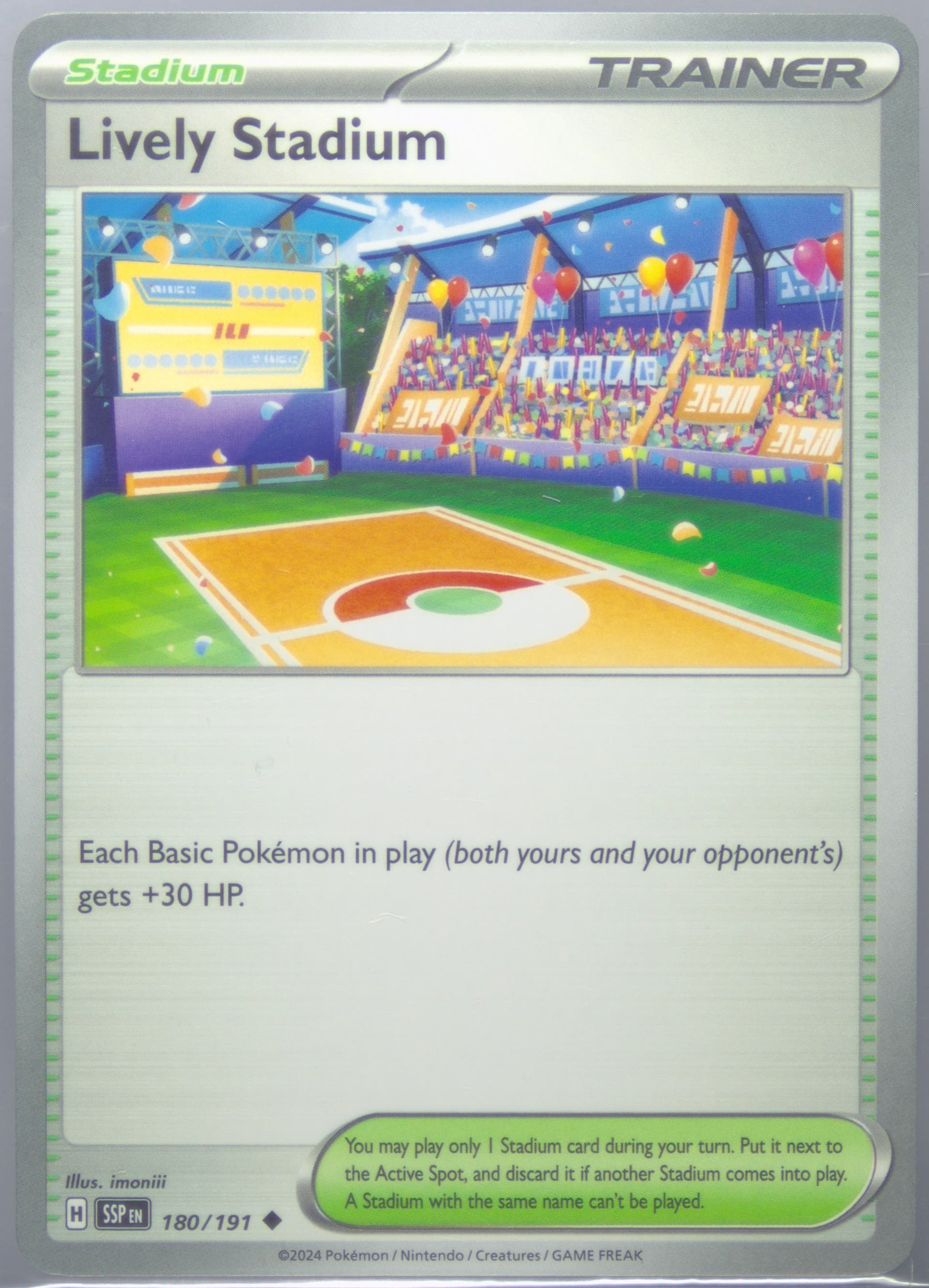 Lively Stadium (180) 2024 Pokemon Ssp EN-Surging Sparks