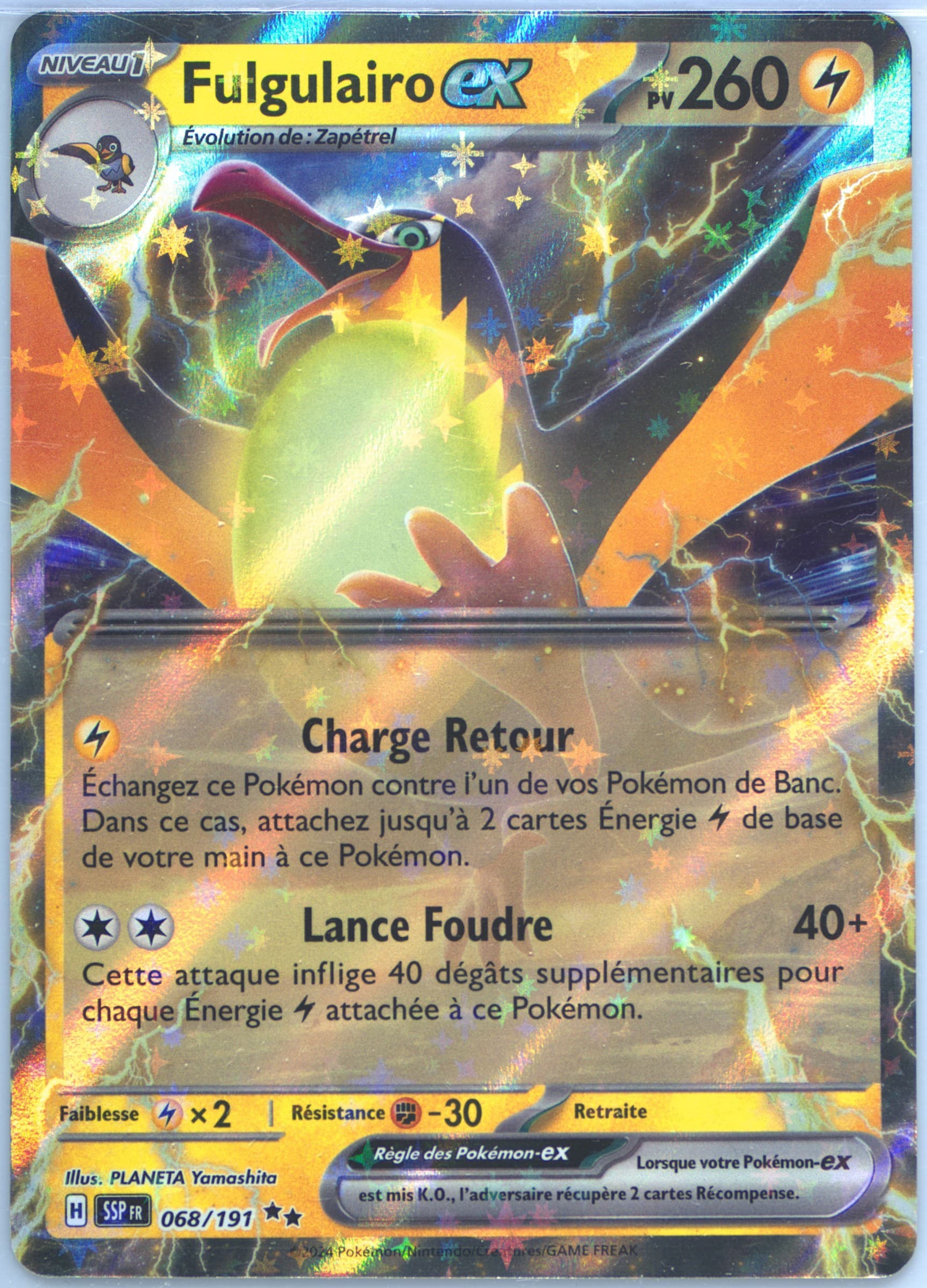 Kilowattrel EX (068) 2024 Pokemon French Ssp FR-Surging Sparks
