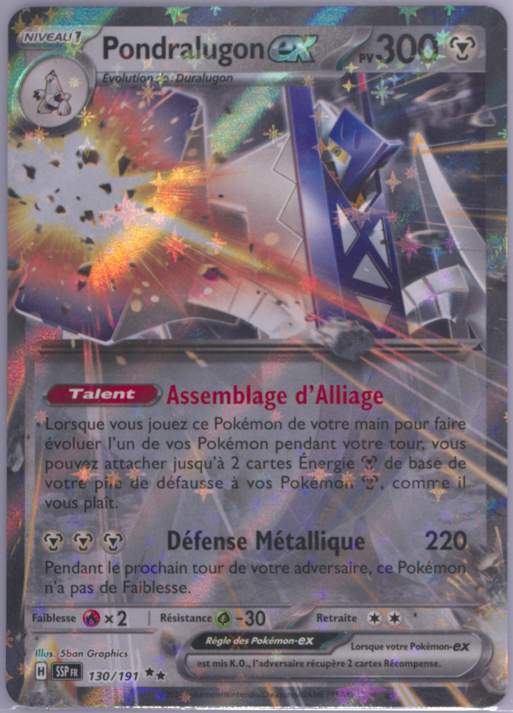 Archaludon EX (130) 2024 Pokemon French Ssp FR-Surging Sparks
