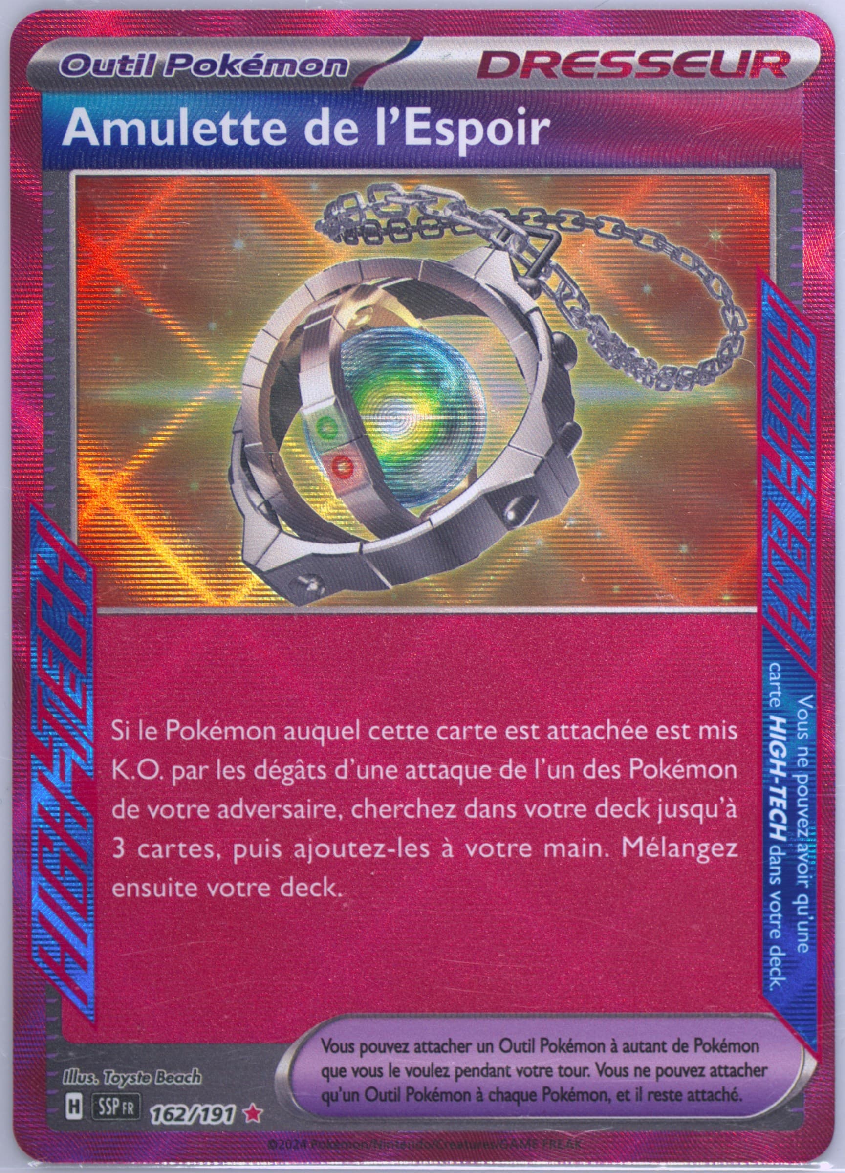 Amulet of Hope (162) 2024 Pokemon French Ssp FR-Surging Sparks