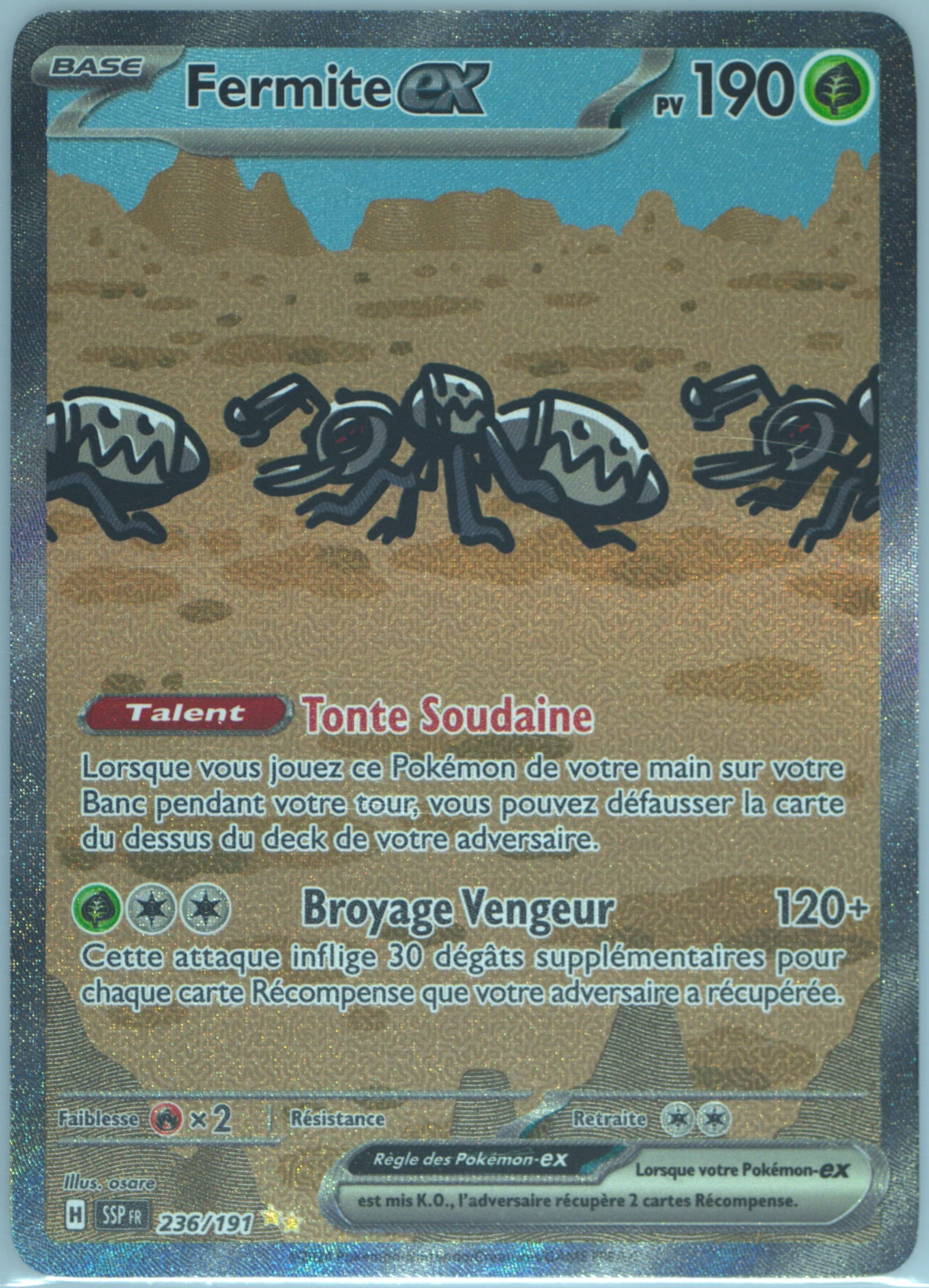 Durant EX Special Illustration Rare (236) 2024 Pokemon French Ssp FR-Surging Sparks