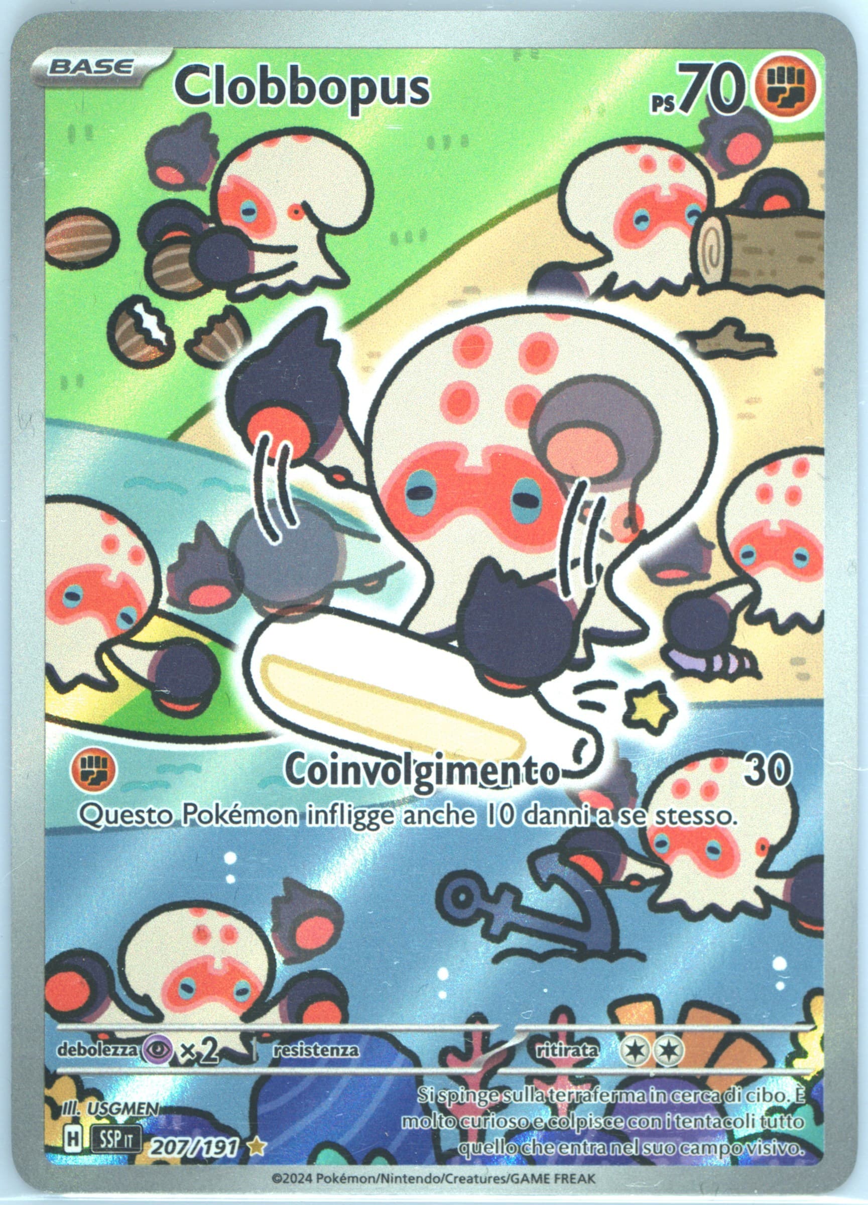 Clobbopus Illustration Rare (207) 2024 Pokemon Italian Ssp It-Surging Sparks