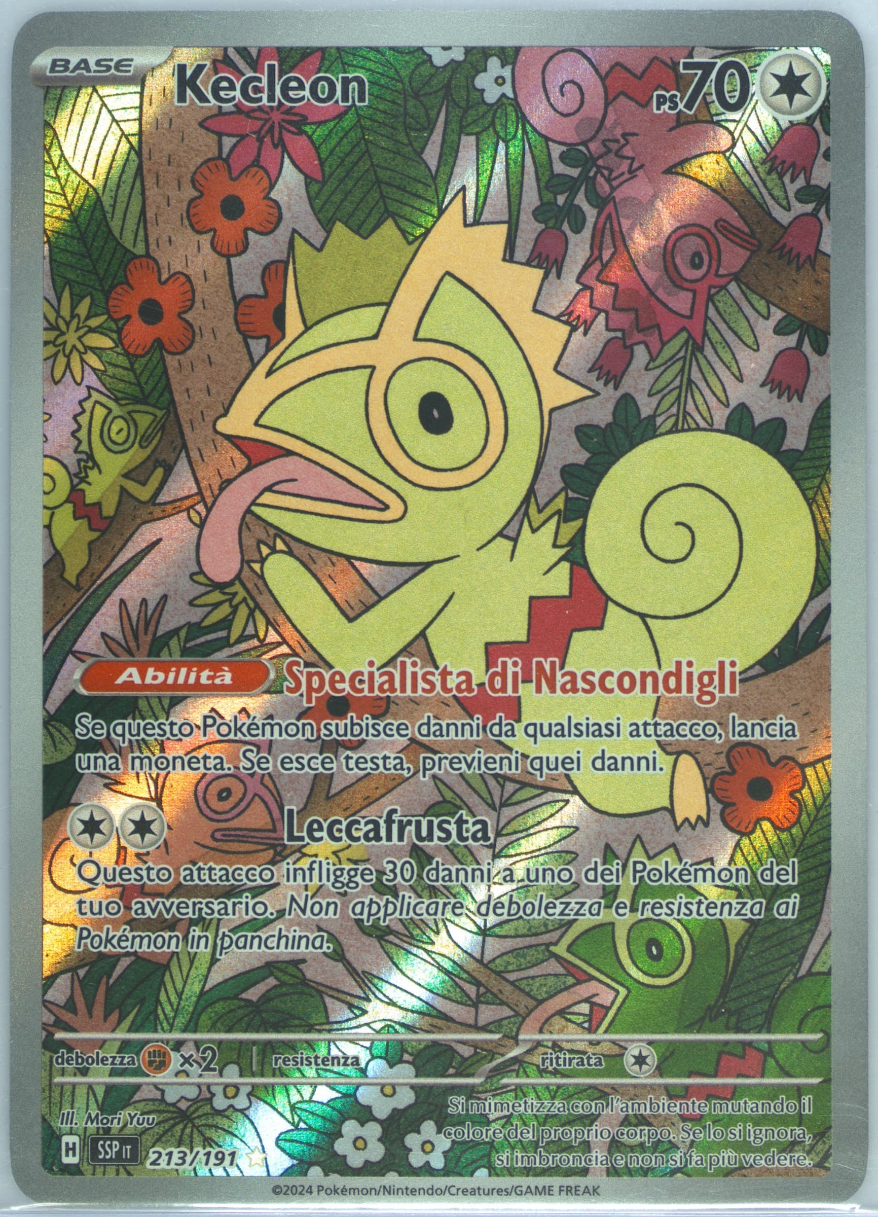 Kecleon Illustration Rare (213) 2024 Pokemon Italian Ssp It-Surging Sparks
