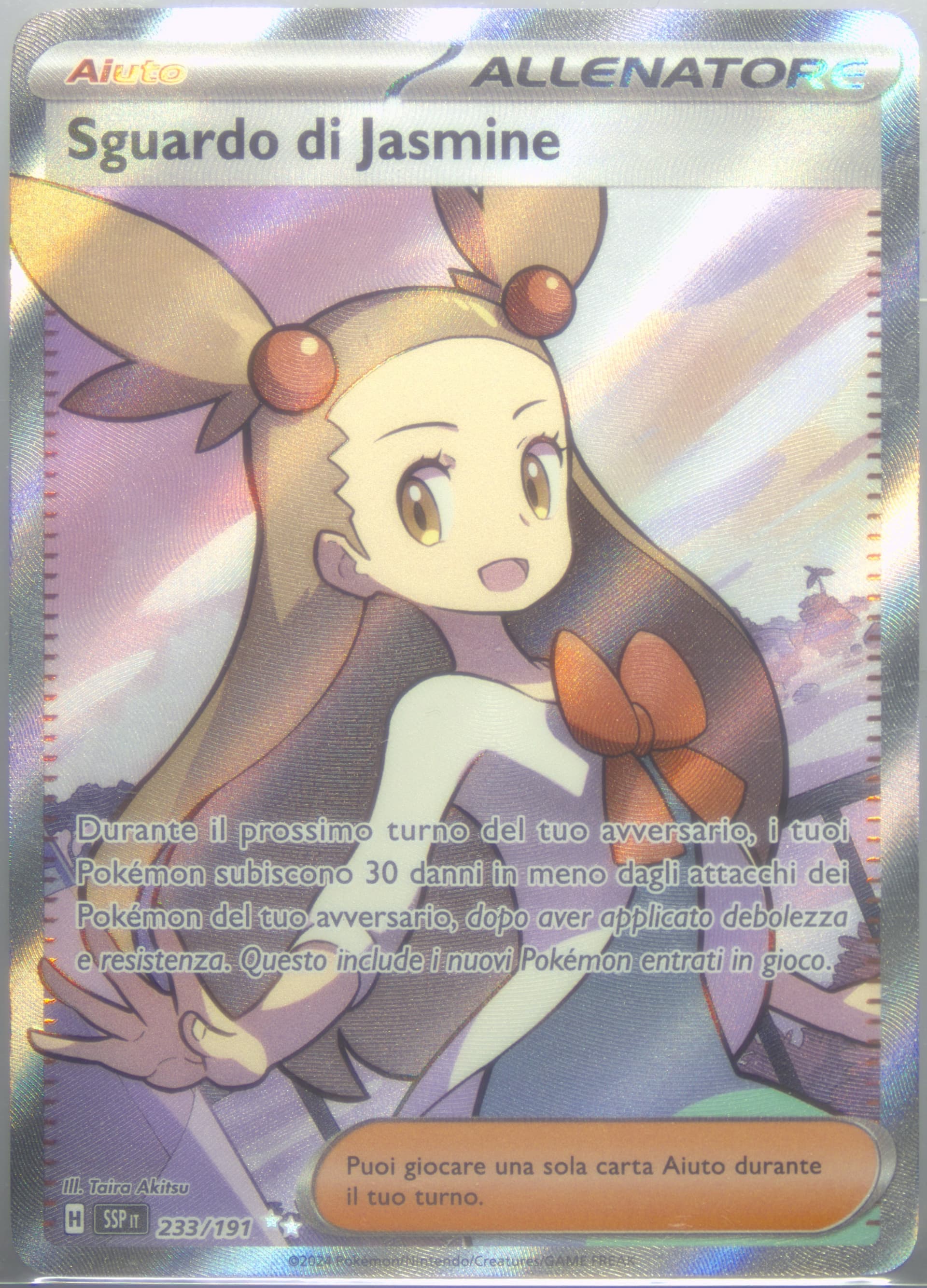 Jasmine's Gaze Ultra Rare (233) 2024 Pokemon Italian Ssp It-Surging Sparks