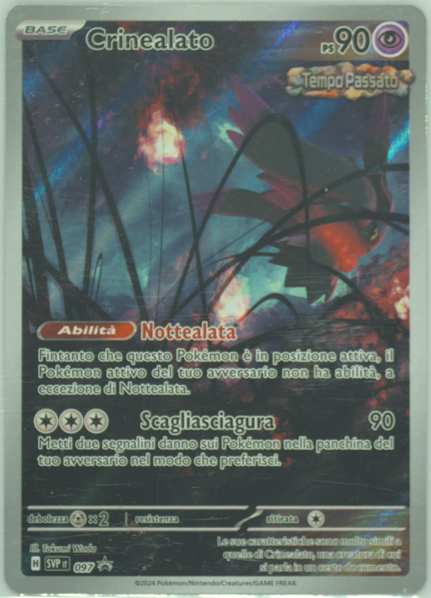 Flutter Mane Temporal Forces Elite Trainer Box-Walking Wake (097) 2024 Pokemon Italian Svp It-SV Black Star Promo