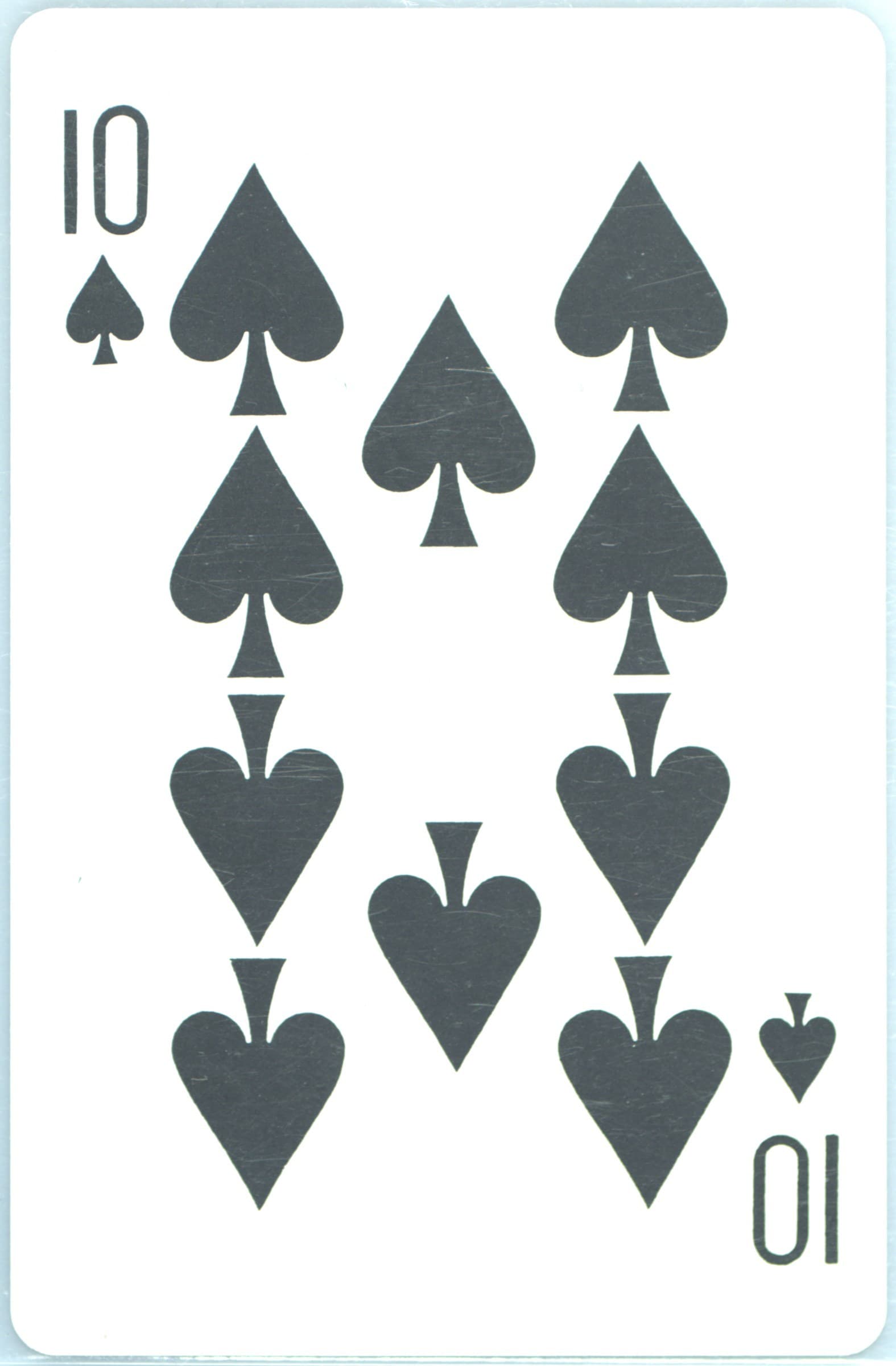 10 of Spades 1998 Pokemon Stadium Red Version Playing Cards