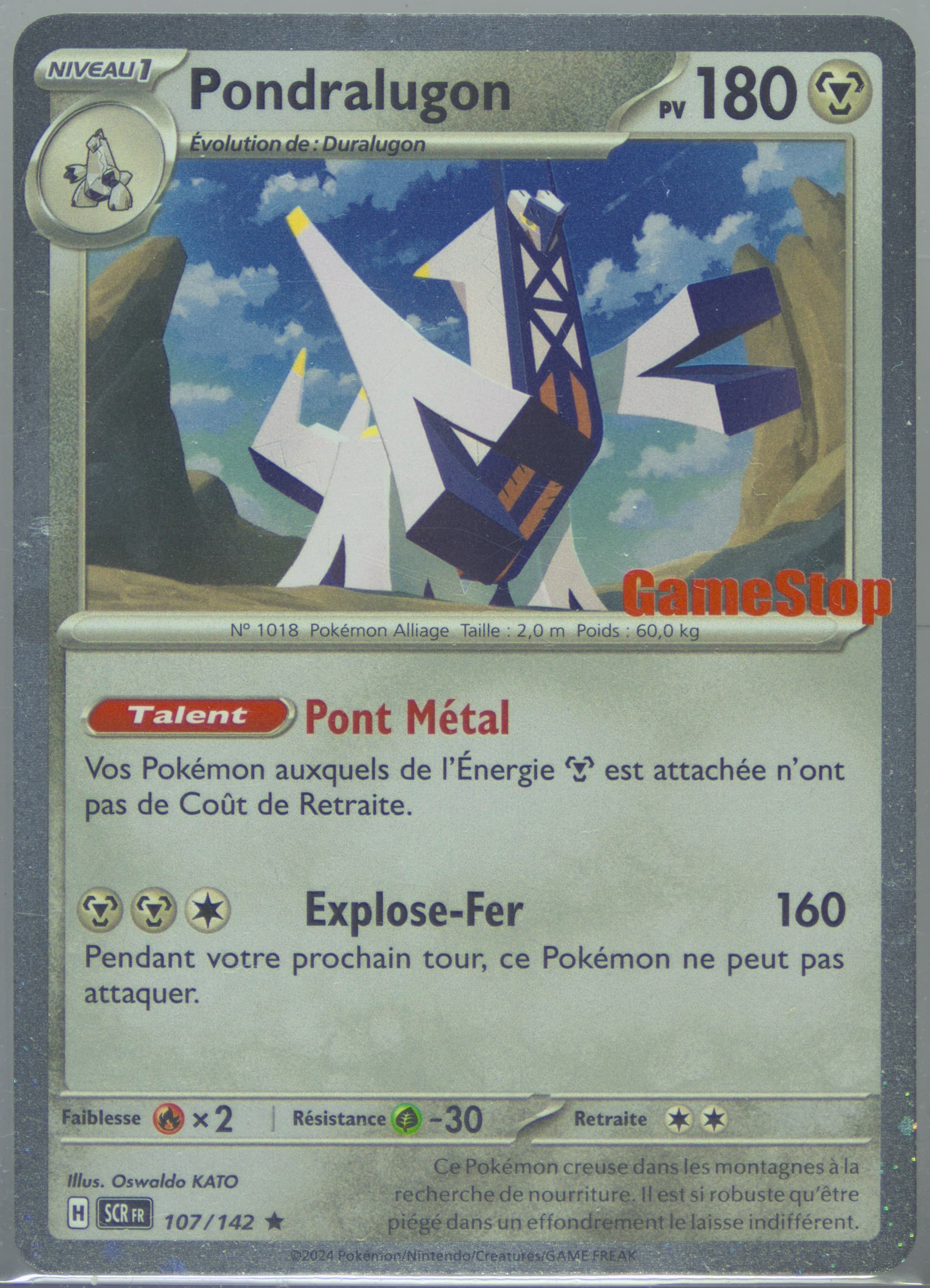 Archaludon Gamestop Exclusive (107) 2024 Pokemon French Scr FR-Stellar Crown