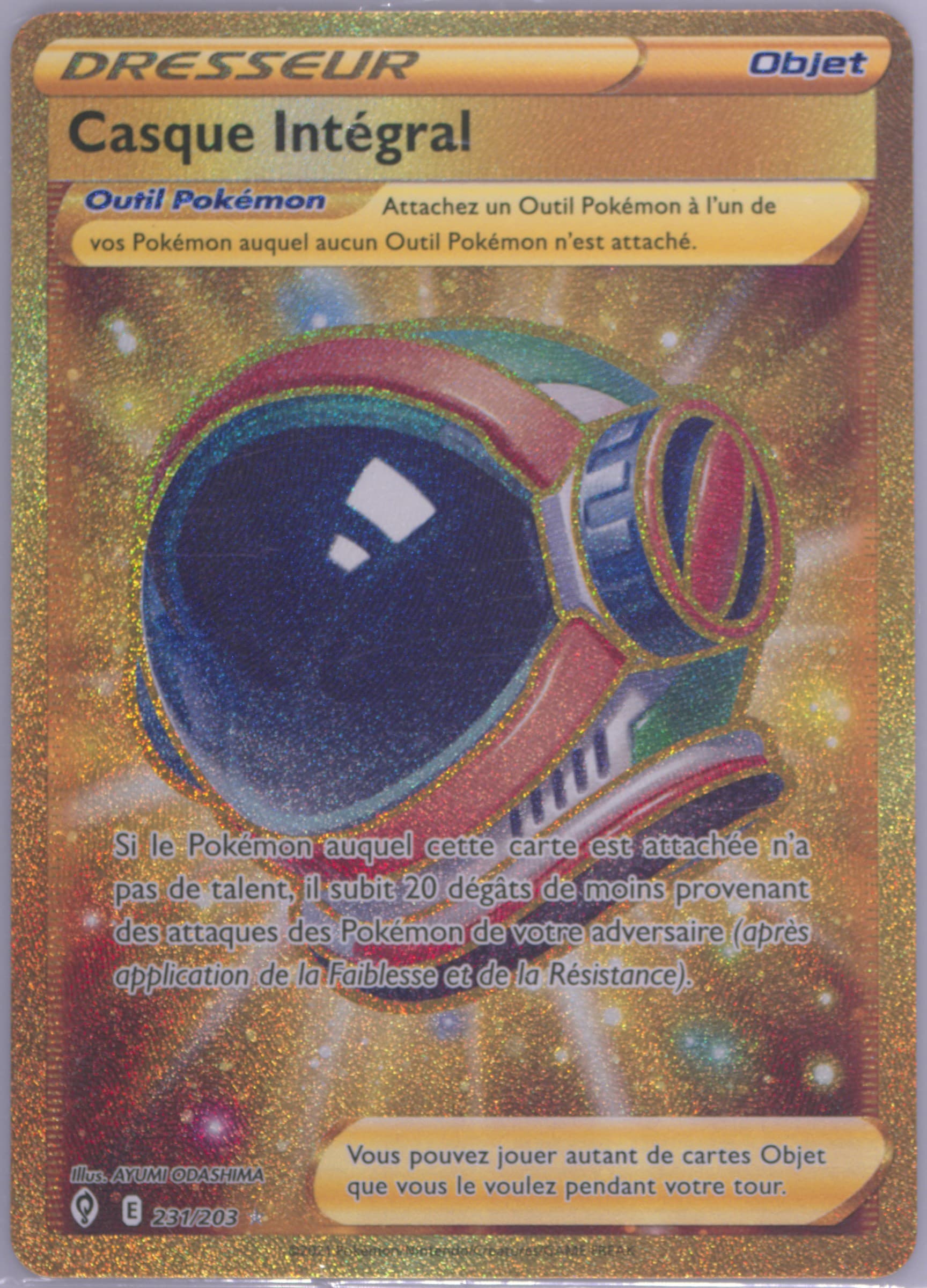 Full Art/Casque Integral French-Secret (231) 2021 Pokemon Sword & Shield Evolving Skies
