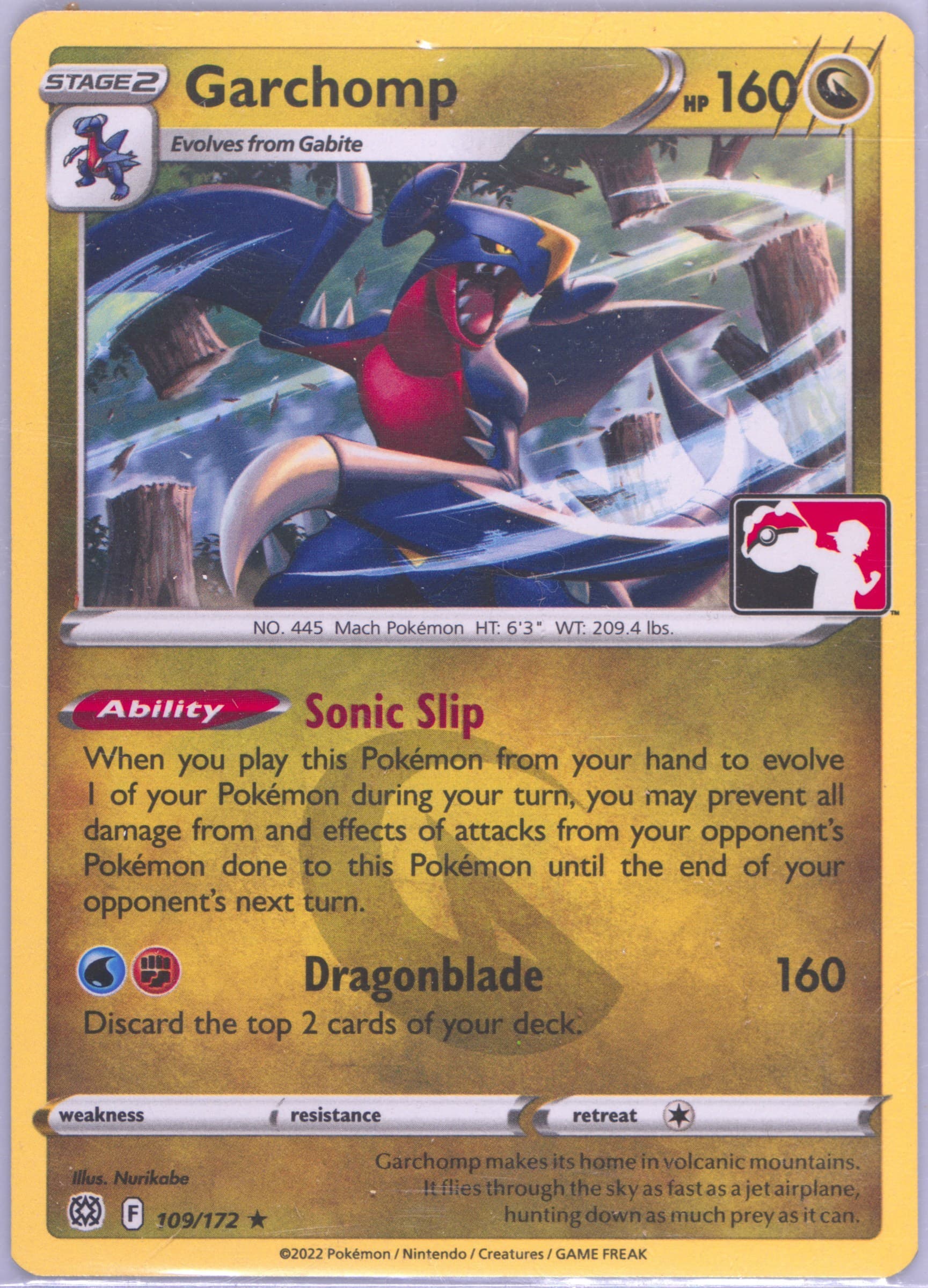 Garchomp (109) 2023 Pokemon Play! Pokemon Prize Pack: Series 2
