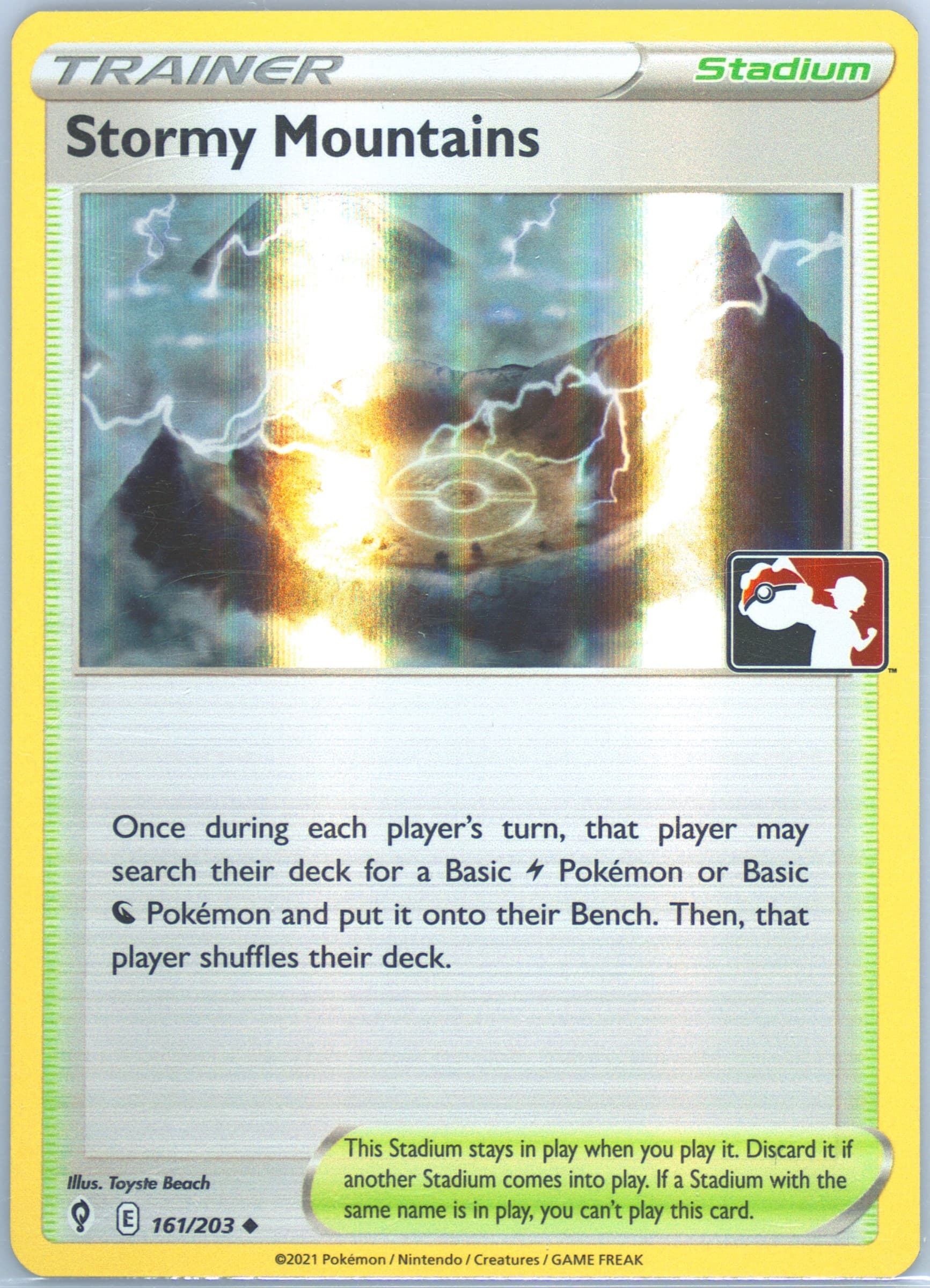 Stormy Mountains-Holo (161) 2022-2023 Pokemon Play! Pokemon Prize Pack