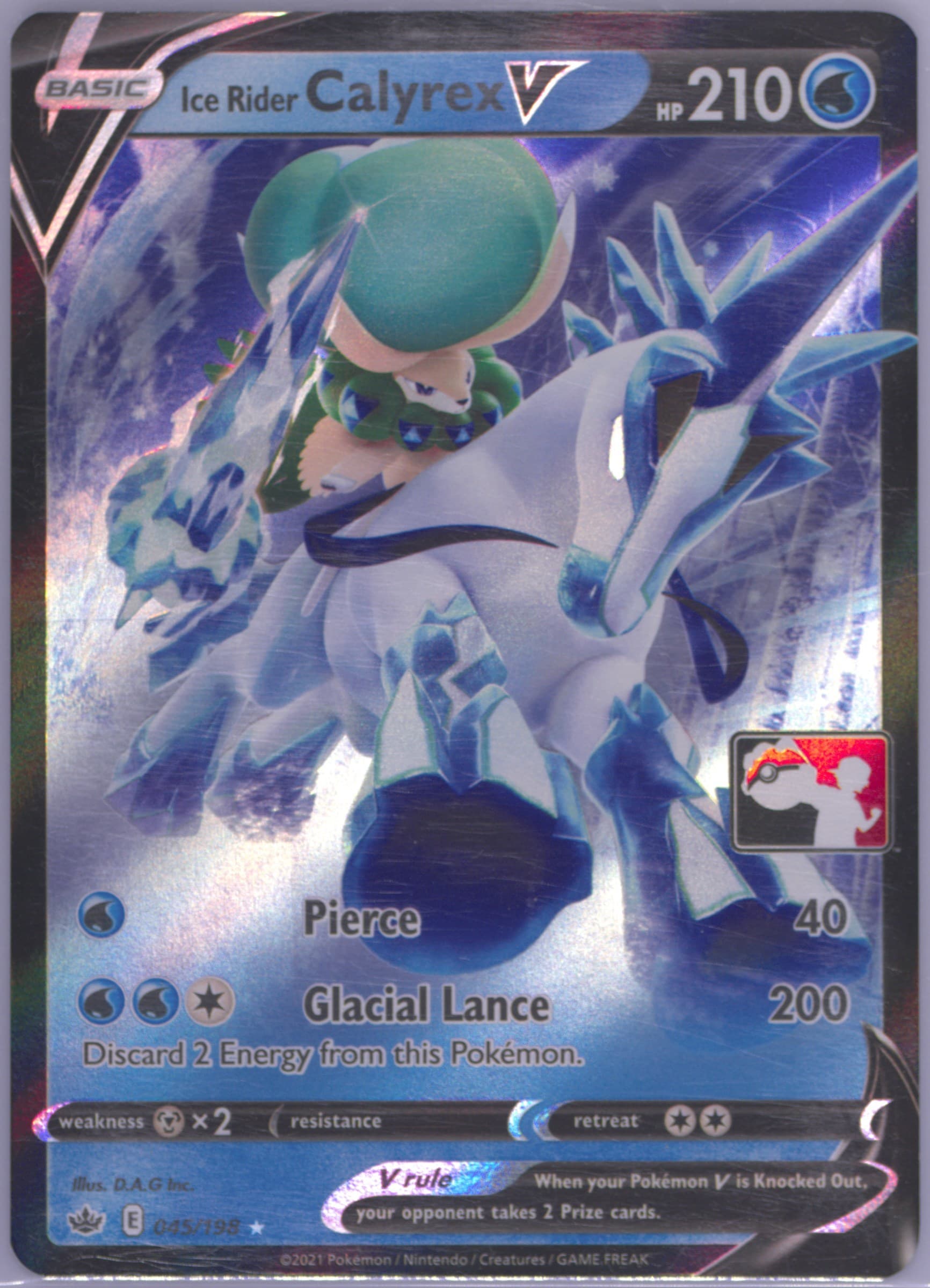 Ice Rider Calyrex V (045) 2022-2023 Pokemon Play! Pokemon Prize Pack