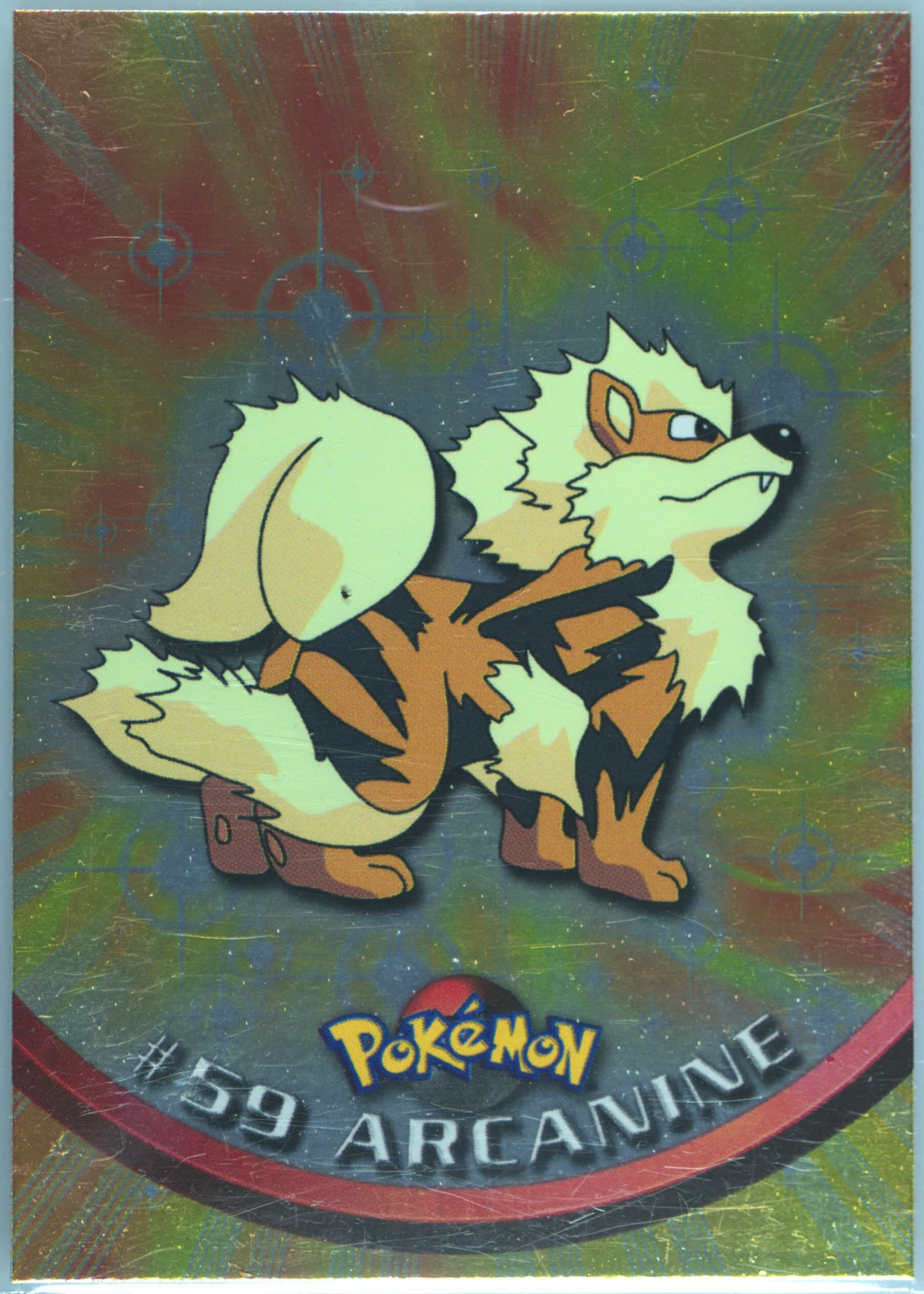 Arcanine Foil-Italian (59) 1999 Topps Pokemon TV