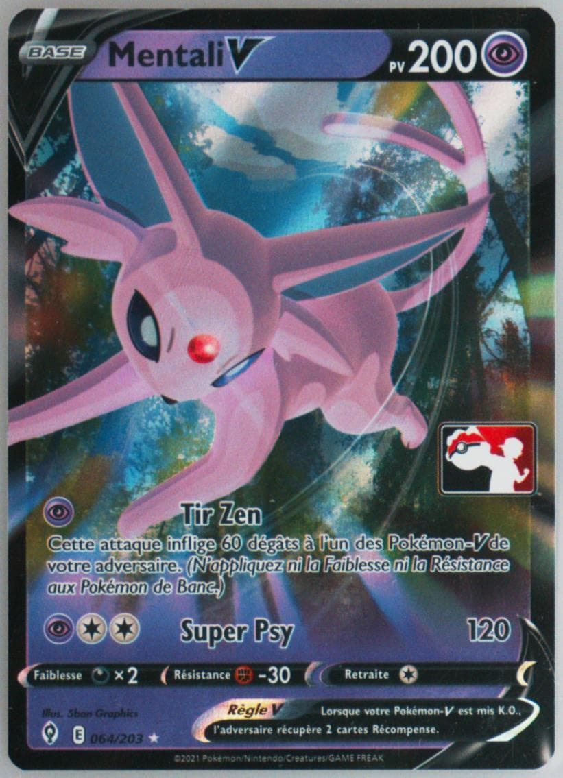 Mentali V French (064) 2022-2023 Pokemon Play! Pokemon Prize Pack