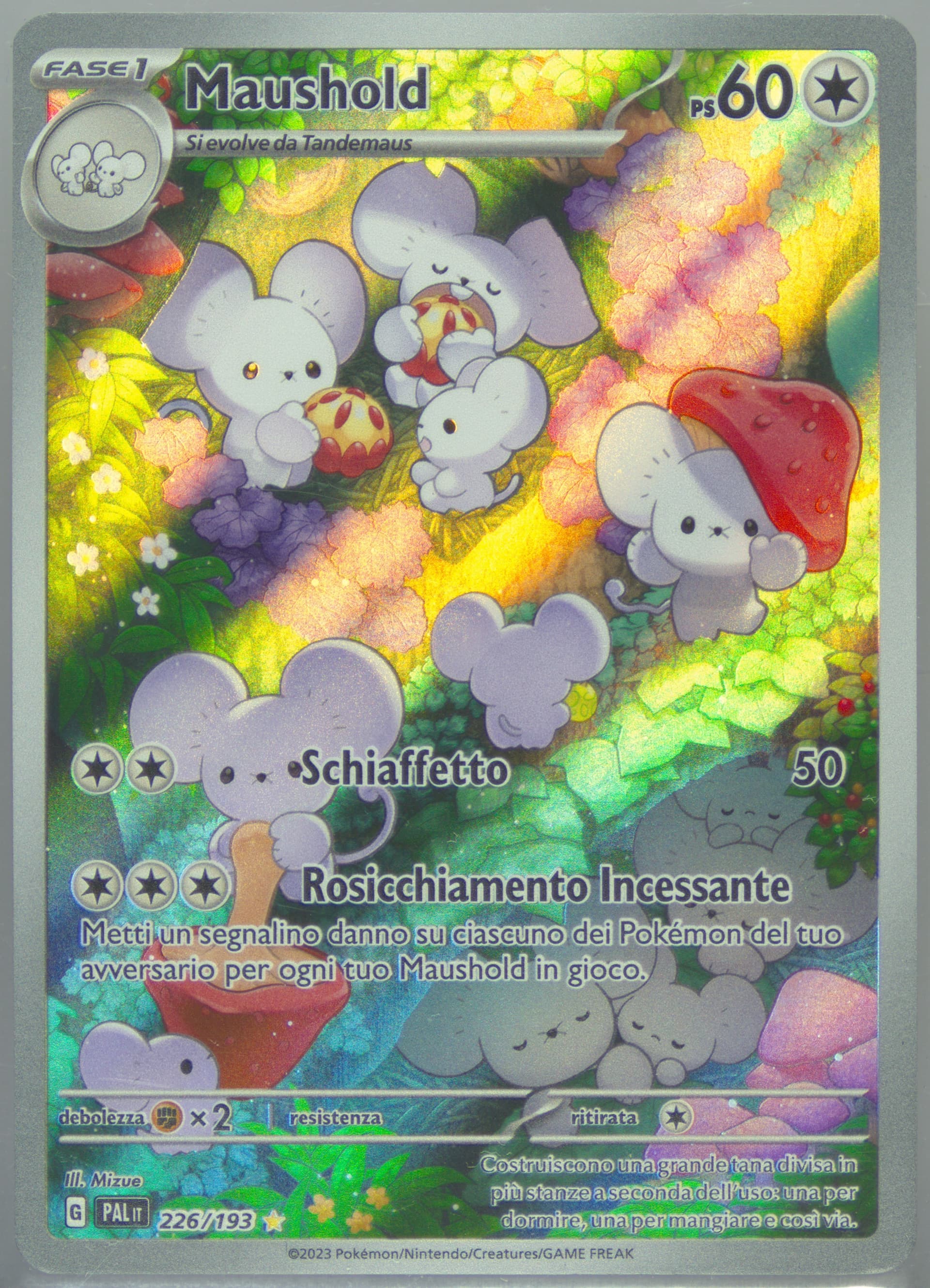 Maushold Illustration Rare (226) 2023 Pokemon Italian Pal It-Paldea Evolved
