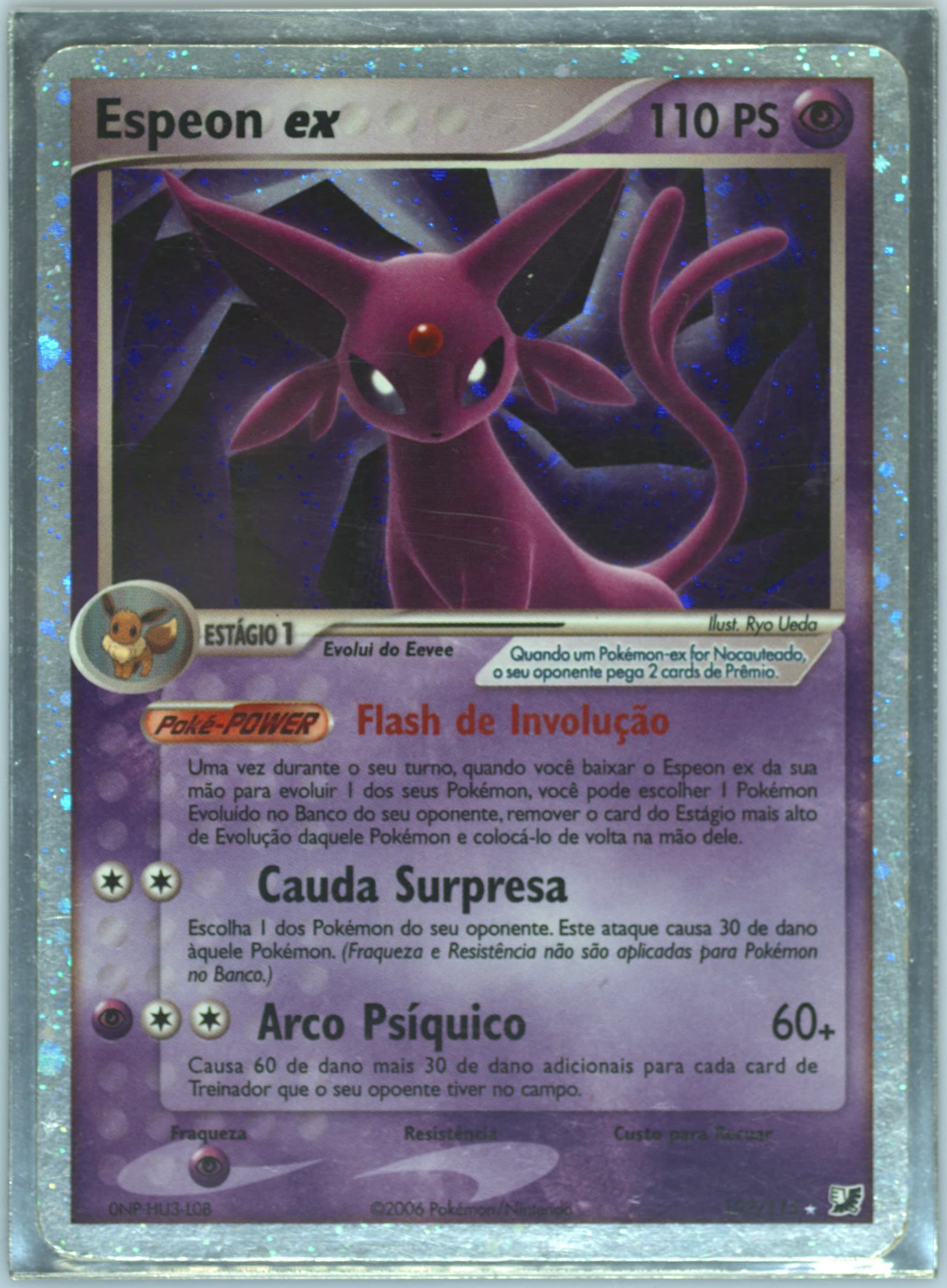 Umbreon EX-Holo (112) 2006 Pokemon Portuguese EX Unseen Forces