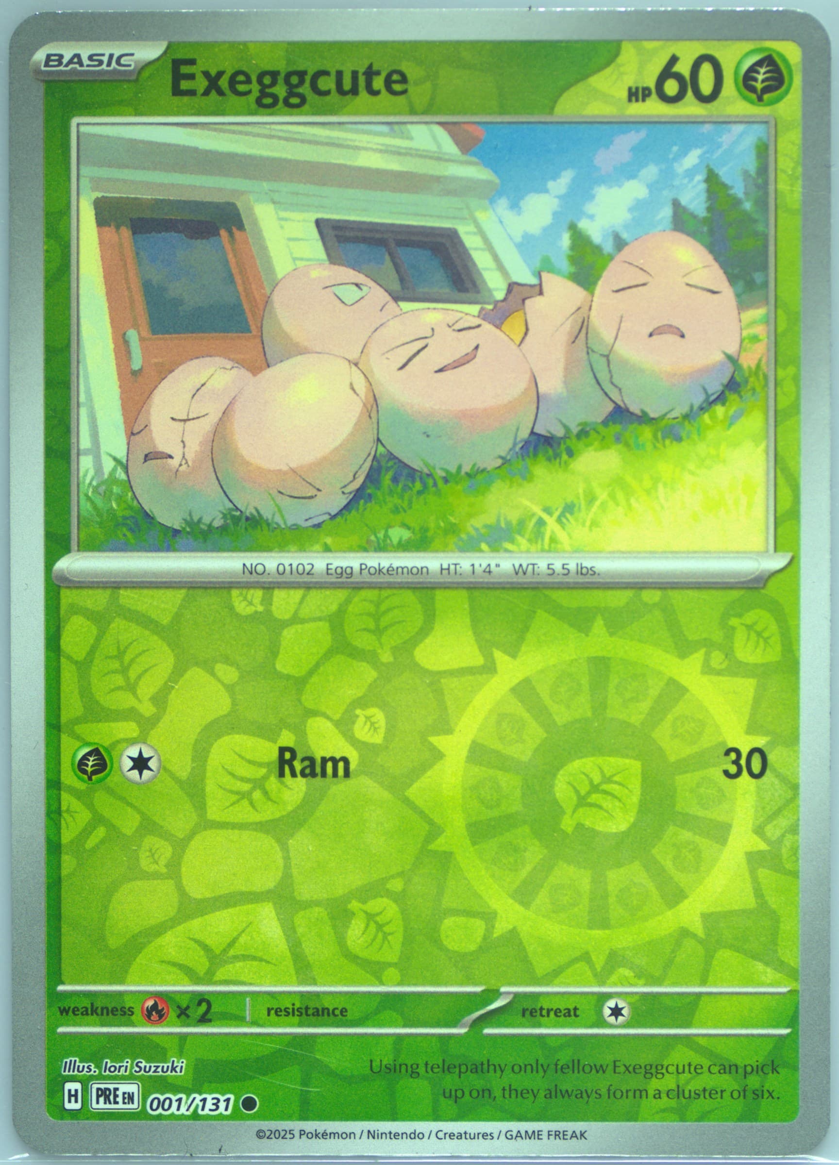 Exeggcute (001) 2025 Pokemon Pre EN-Prismatic Evolutions