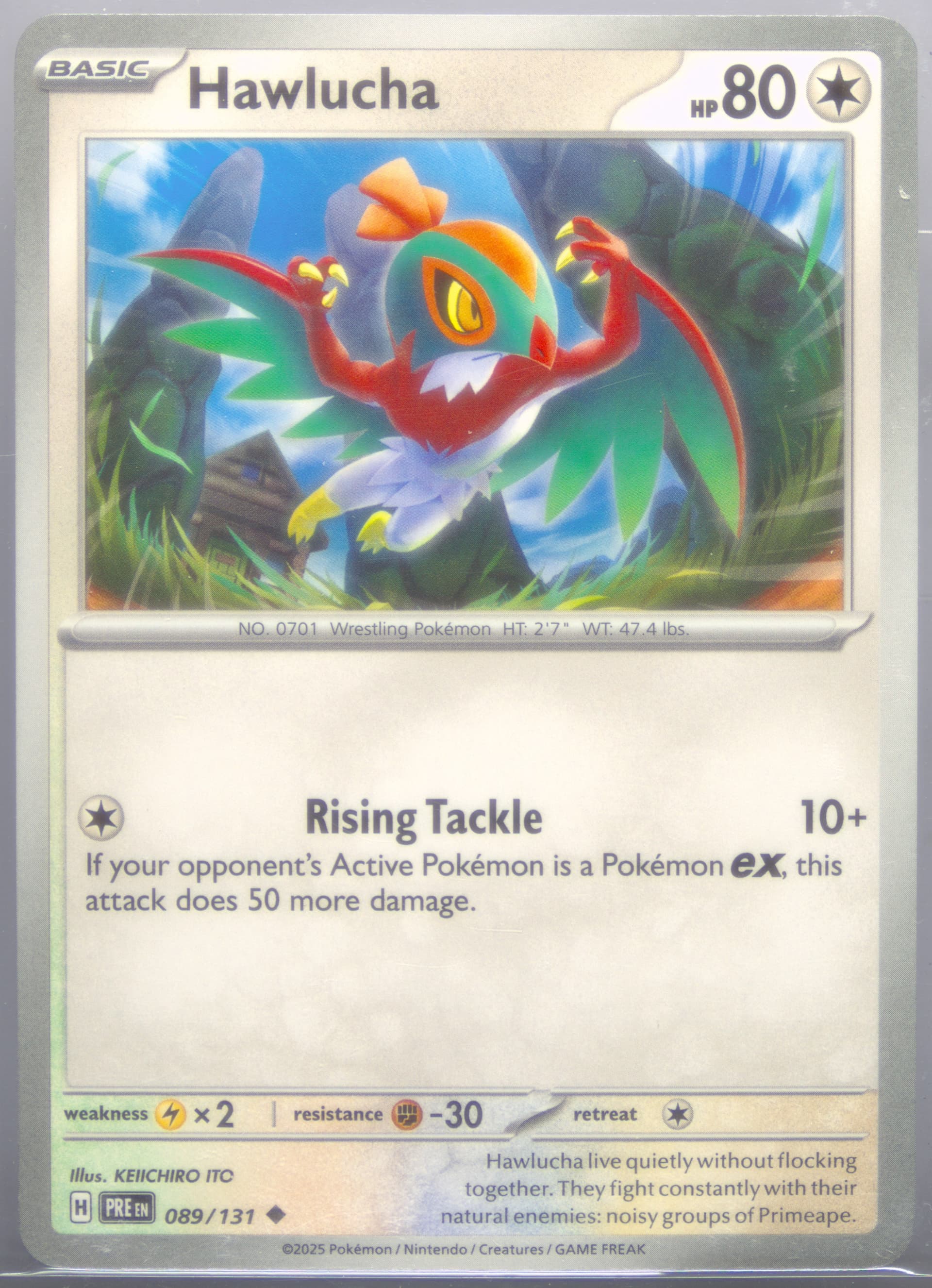 Hawlucha (089) 2025 Pokemon Pre EN-Prismatic Evolutions