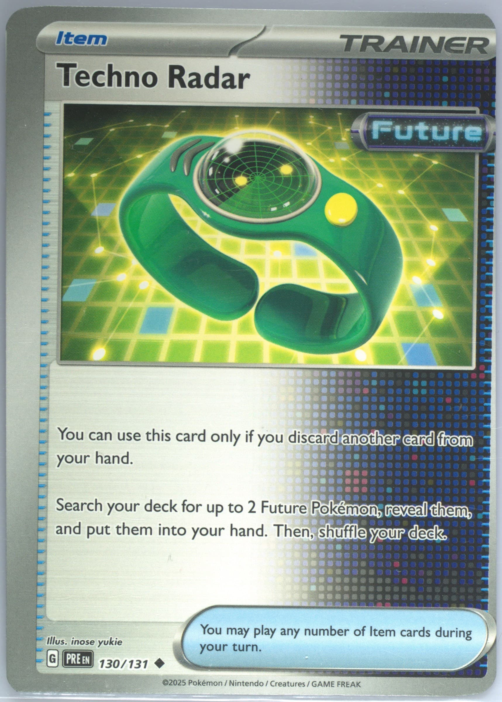 Techno Radar (130) 2025 Pokemon Pre EN-Prismatic Evolutions
