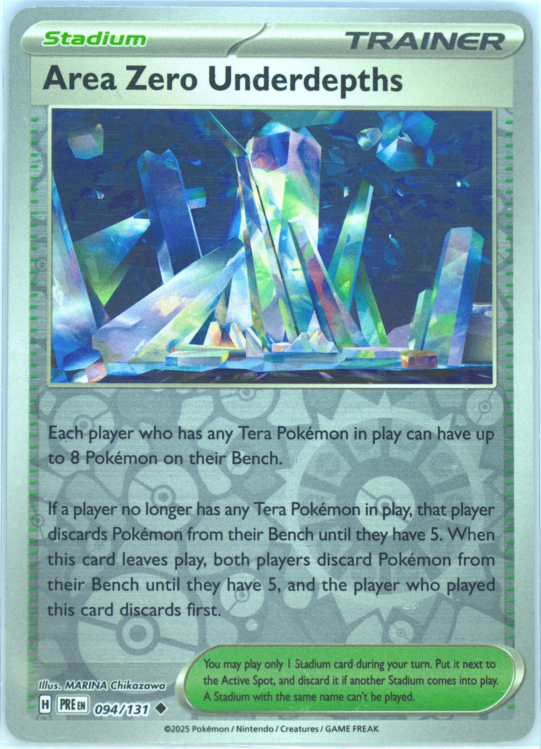 Area Zero Underdepths Reverse Holo (094) 2025 Pokemon Pre EN-Prismatic Evolutions