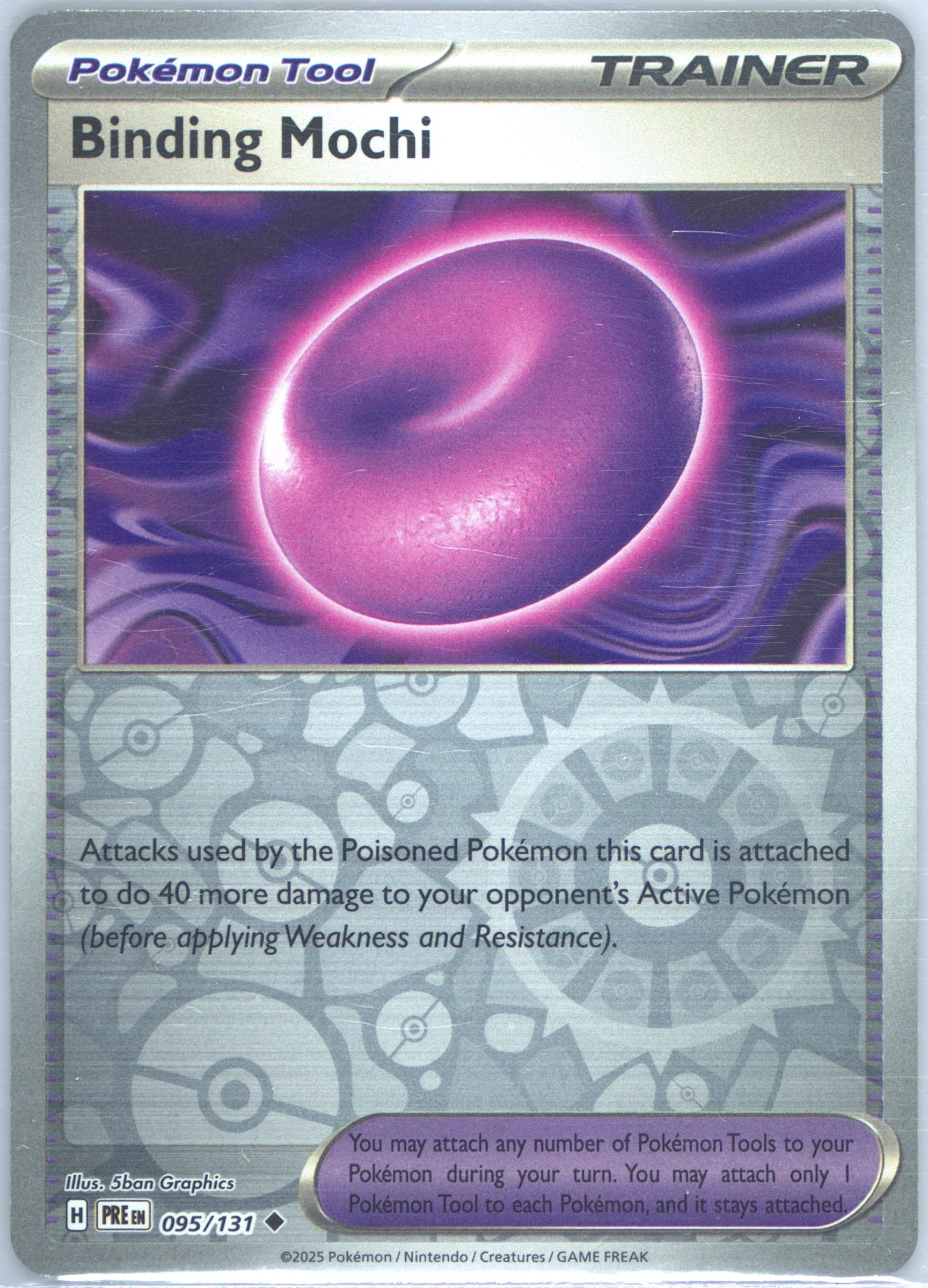 Binding Mochi Reverse Holo (095) 2025 Pokemon Pre EN-Prismatic Evolutions