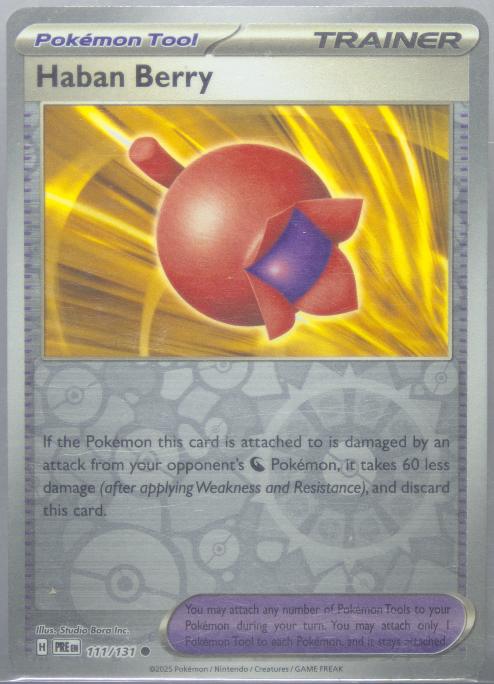 Haban Berry Reverse Holo (111) 2025 Pokemon Pre EN-Prismatic Evolutions