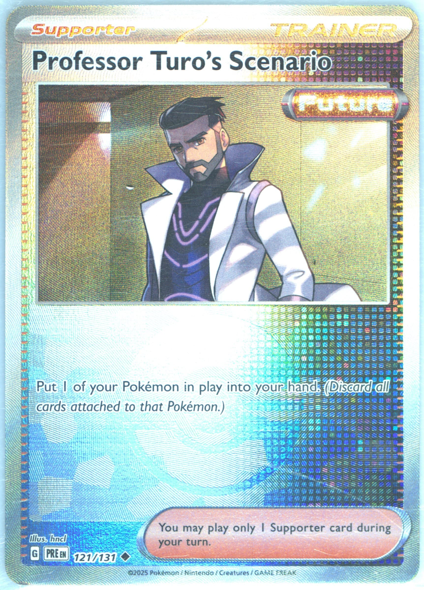 Professor Turo's Scenario Reverse Holo (121) 2025 Pokemon Pre EN-Prismatic Evolutions