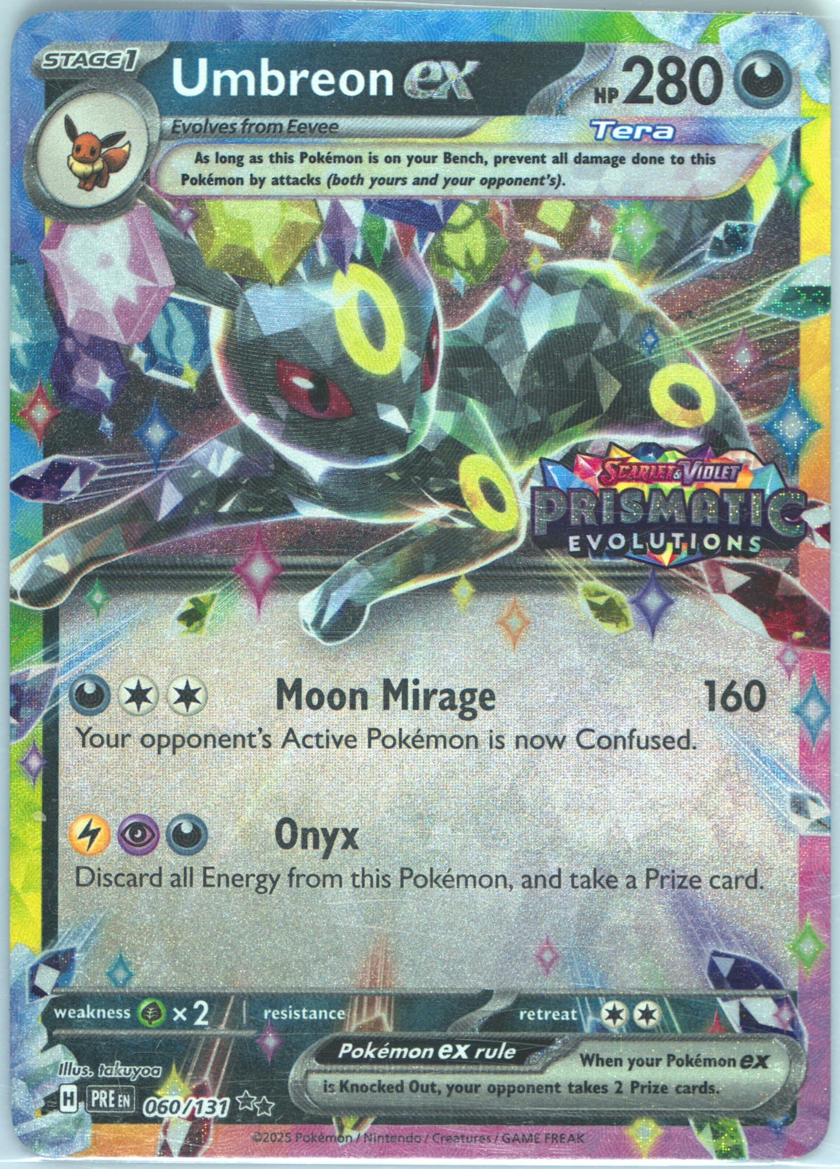 Umbreon EX (060) 2025 Pokemon German Pre de-Prismatic Evolutions
