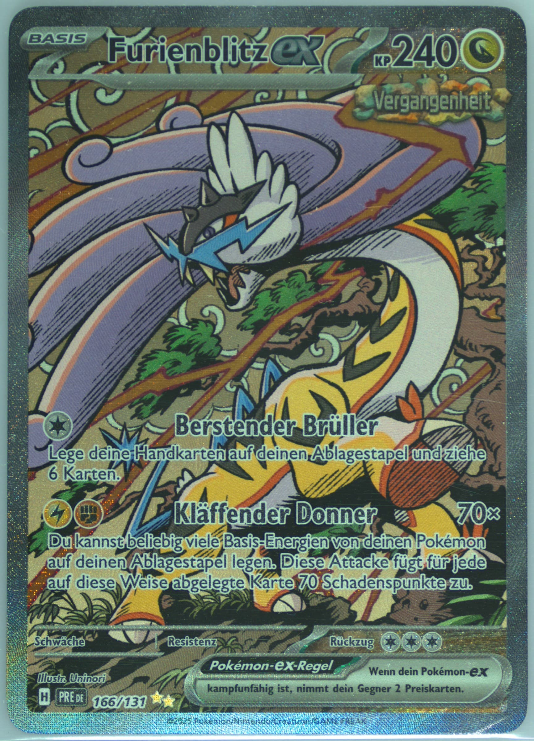 Raging Bolt EX Special Illustration Rare (166) 2025 Pokemon German Pre de-Prismatic Evolutions