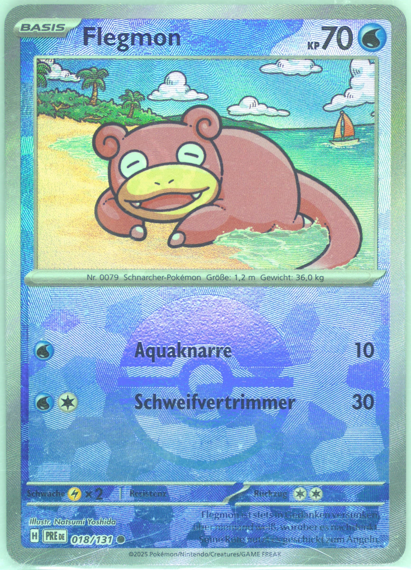 Slowpoke Poke Ball Reverse Holo (018) 2025 Pokemon German Pre de-Prismatic Evolutions