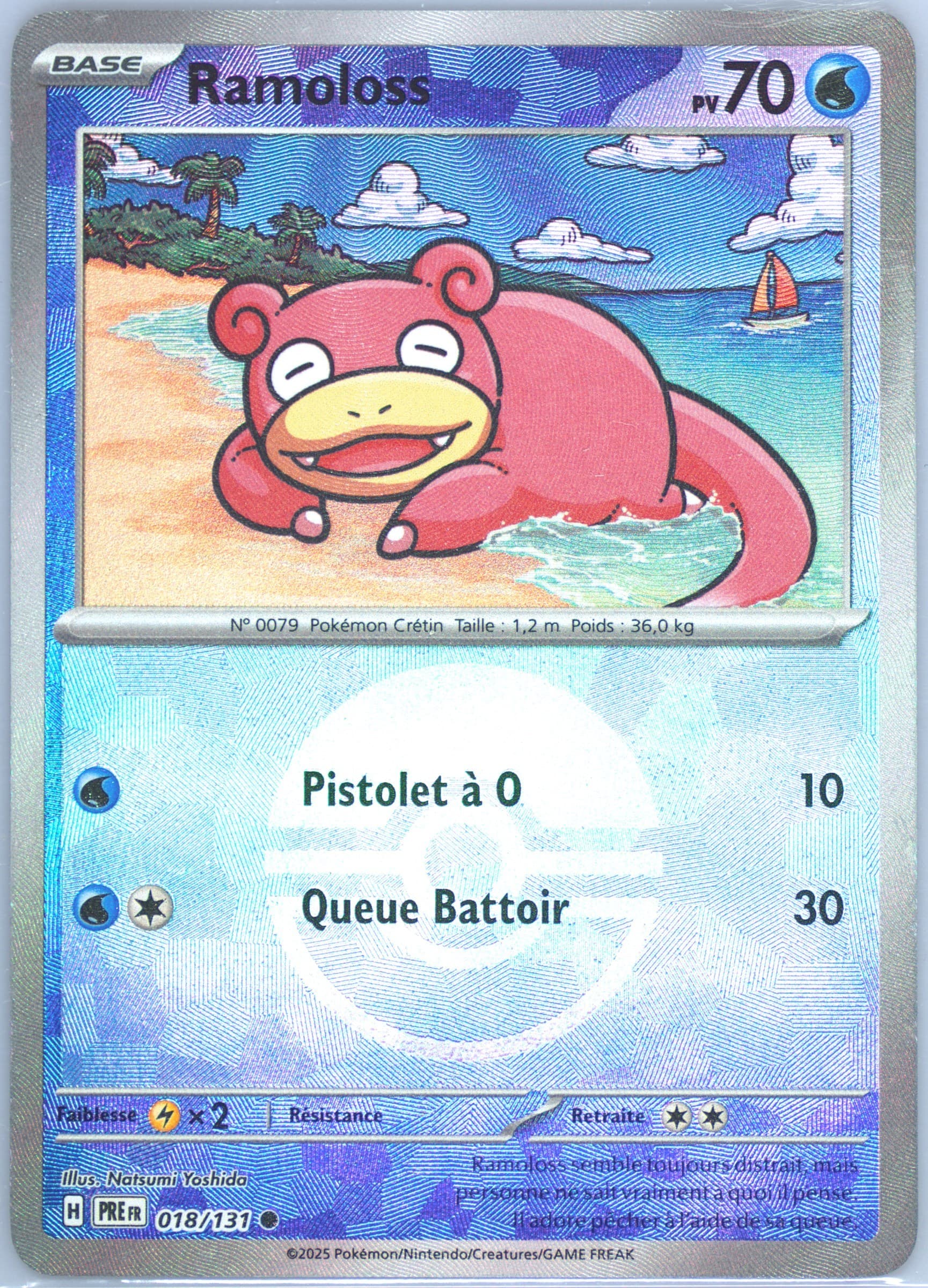 Slowpoke Poke Ball Reverse Holo (018) 2025 Pokemon French Pre FR-Prismatic Evolutions