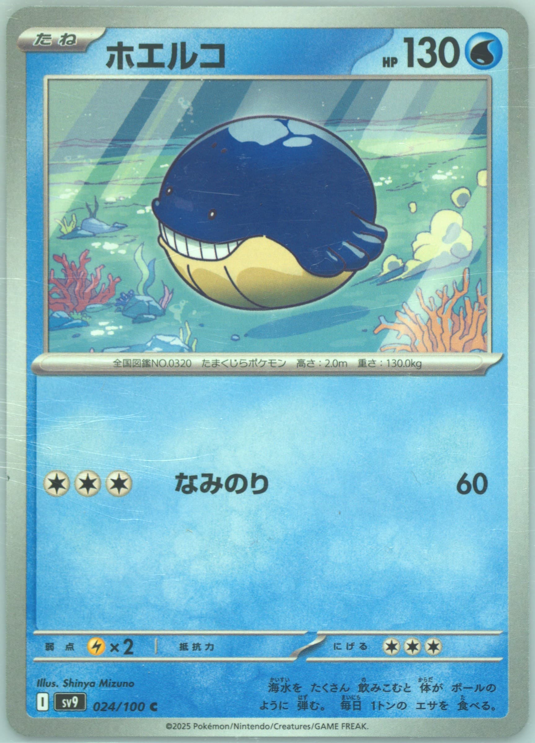 Wailmer (024) 2025 Pokemon Japanese SV9-Battle Partners