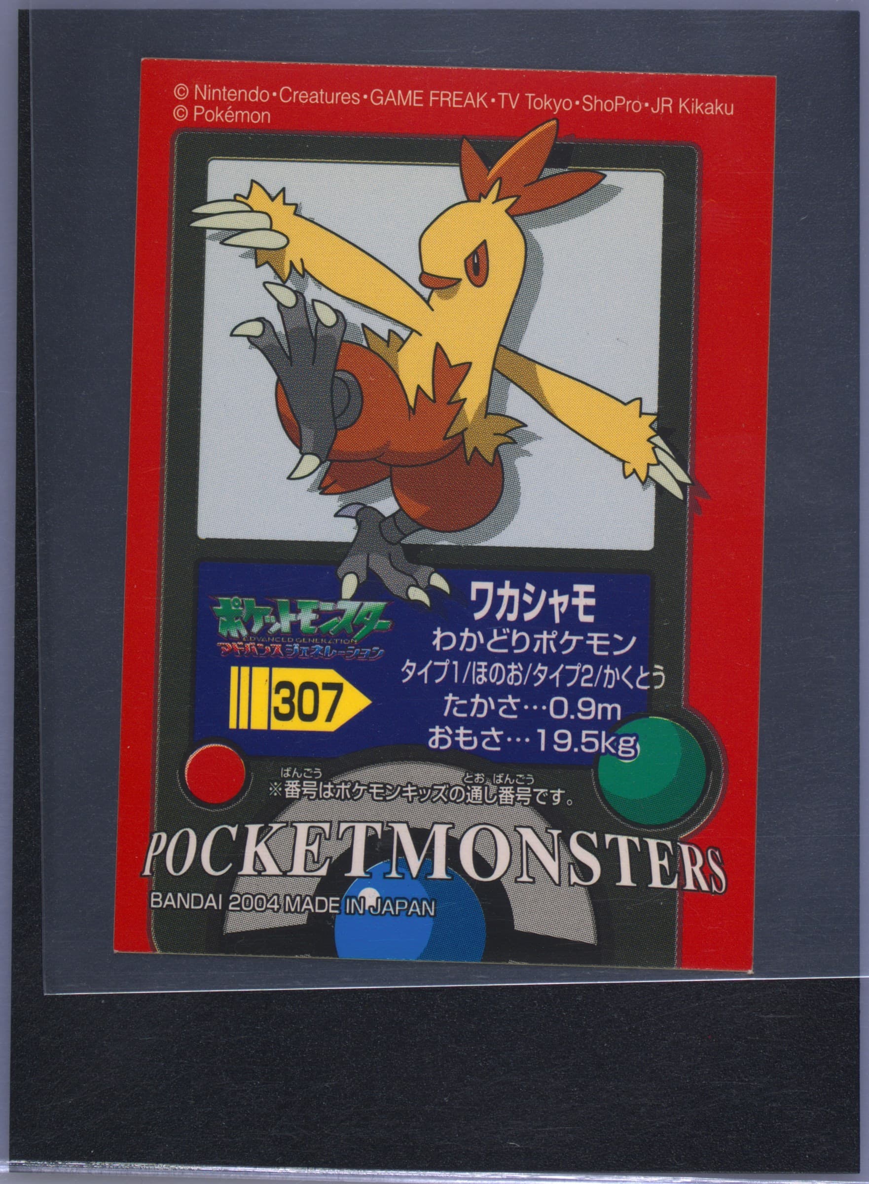 Combusken (307) 2004 Pokemon Kids Advance 5