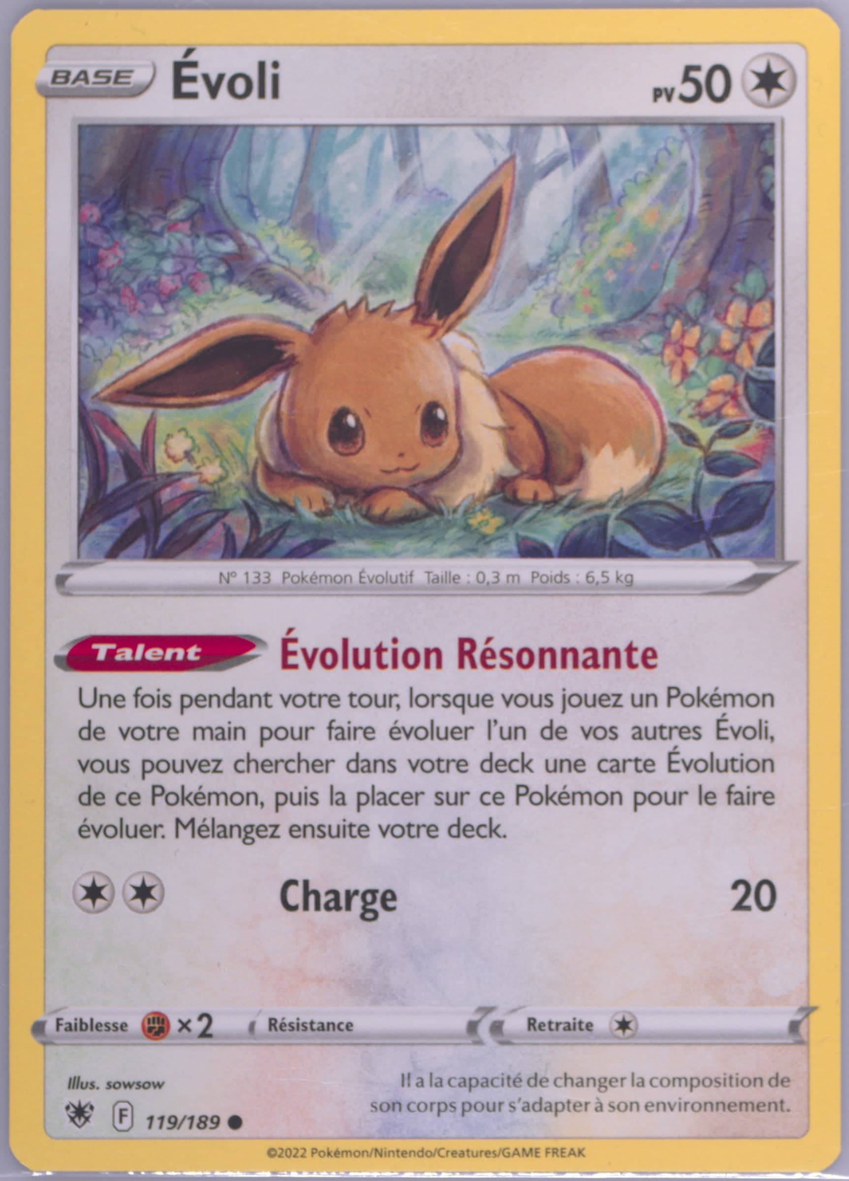 Evoli French (119) 2022 Pokemon Sword & Shield Astral Radiance