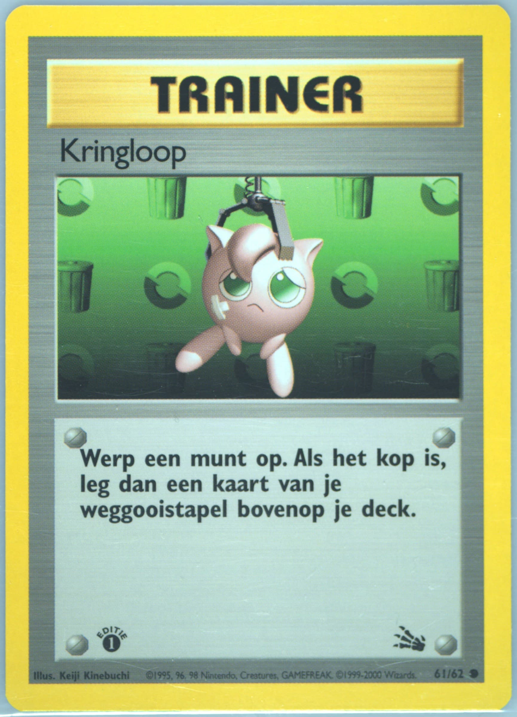 Kringloop 1st Edition (61) 2000 Pokemon Dutch Fossil