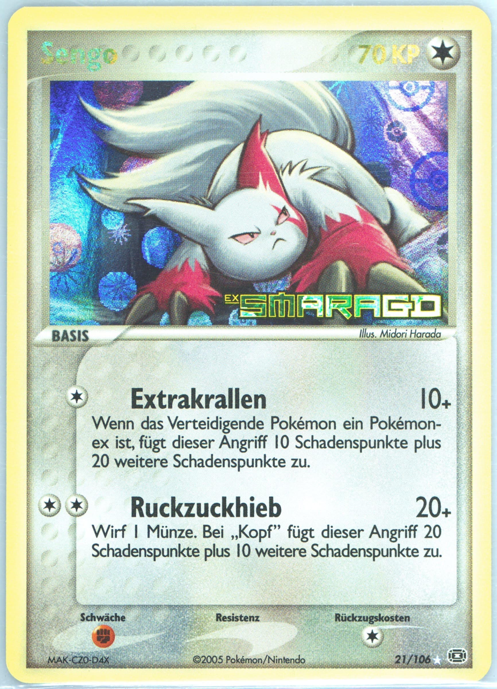 Sengo-Reverse Foil German (21) 2005 Pokemon EX Emerald