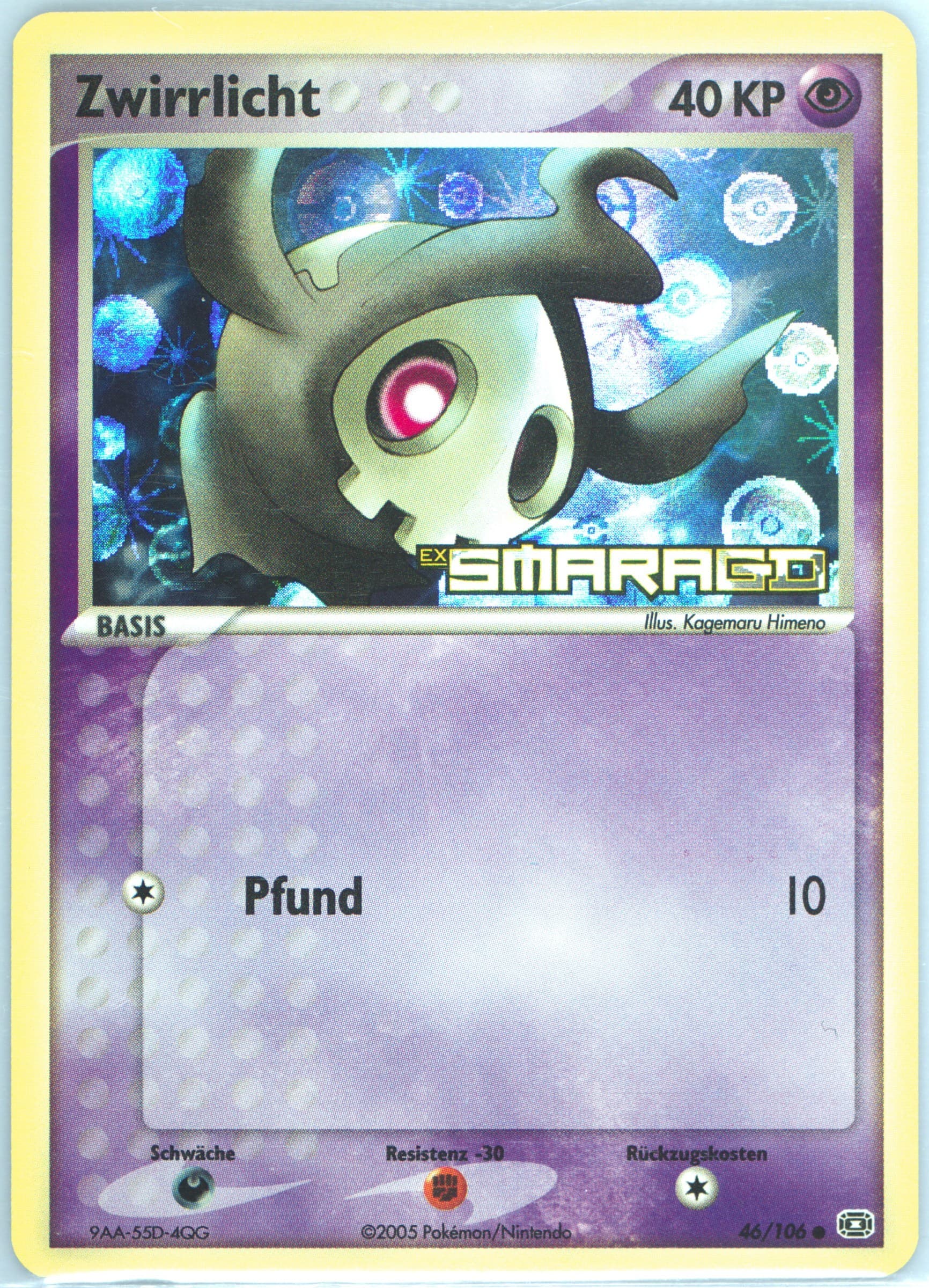 Zwirrlicht-Reverse Foil German (46) 2005 Pokemon EX Emerald