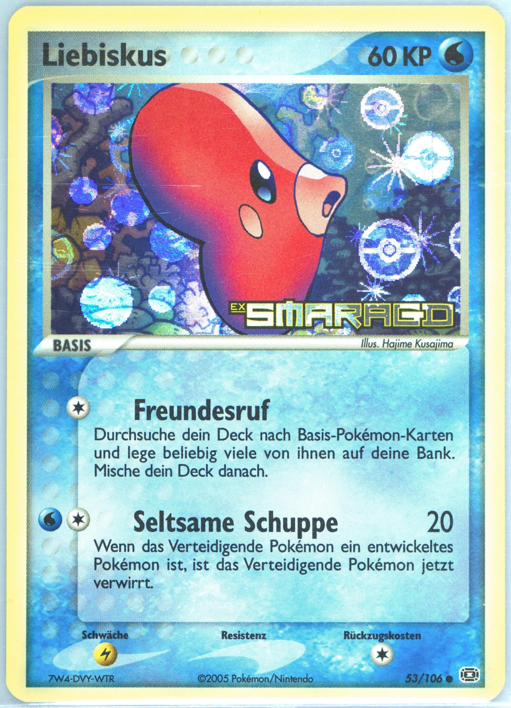 Liebiskus-Reverse Foil German (53) 2005 Pokemon EX Emerald