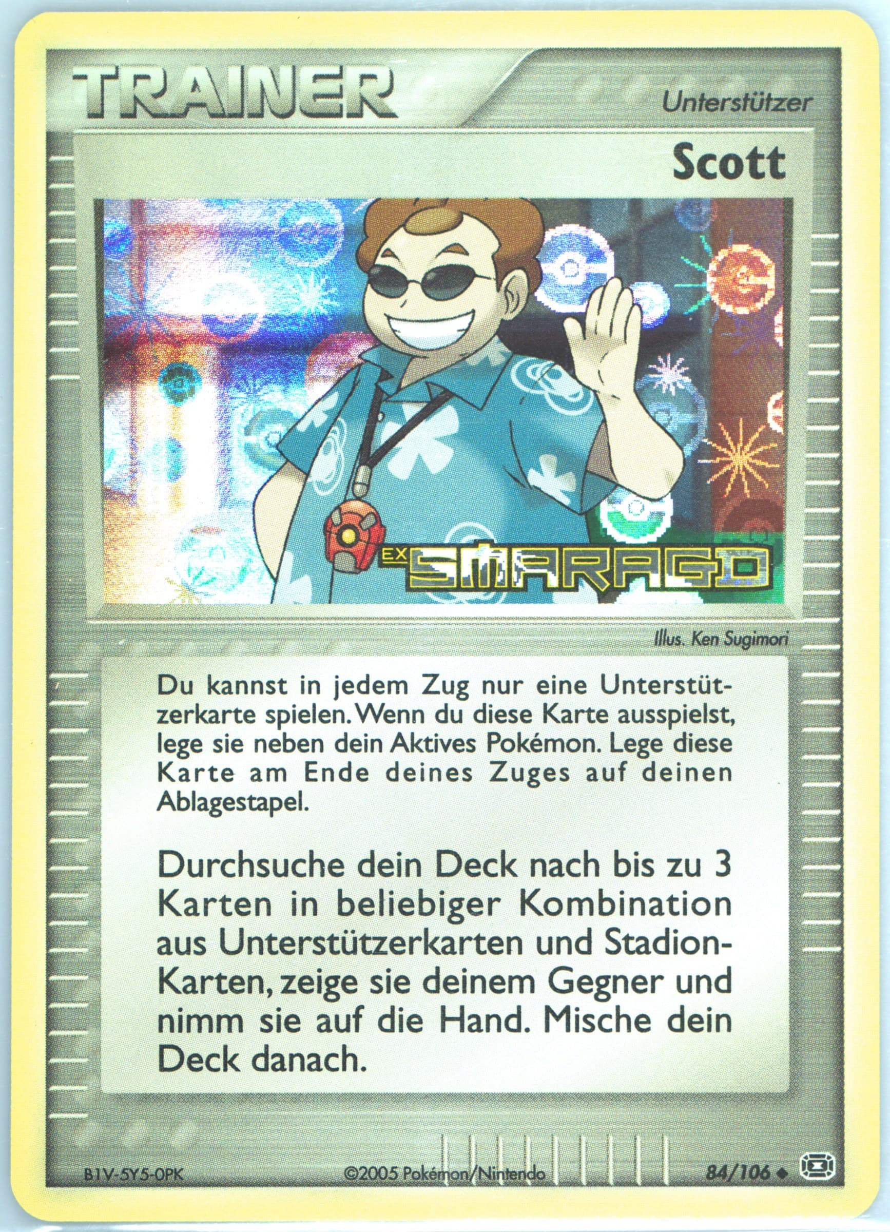 Scott-Reverse Foil German (84) 2005 Pokemon EX Emerald