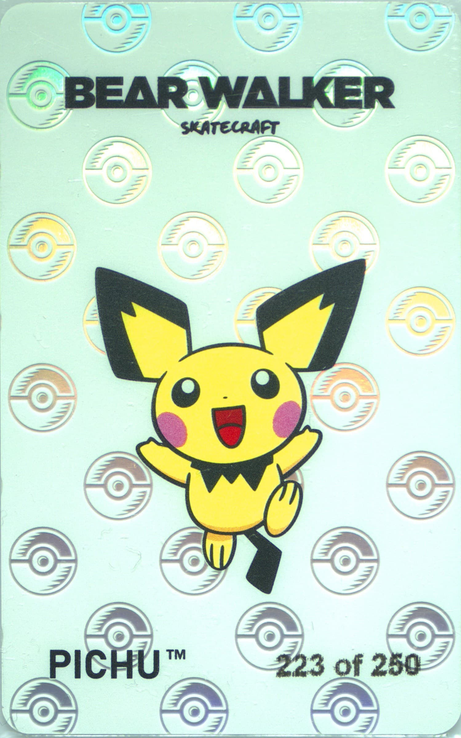 Pichu 2023 Pokemon Center X Bear Walker Collection Cards
