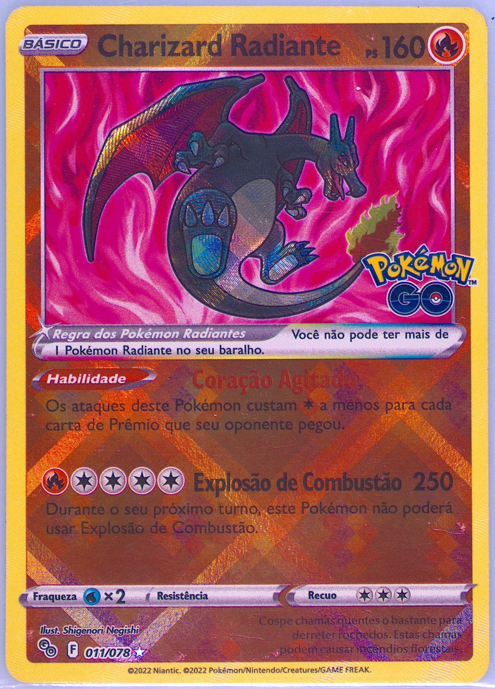 Charizard Radiante Portuguese (011) 2022 Pokemon Go