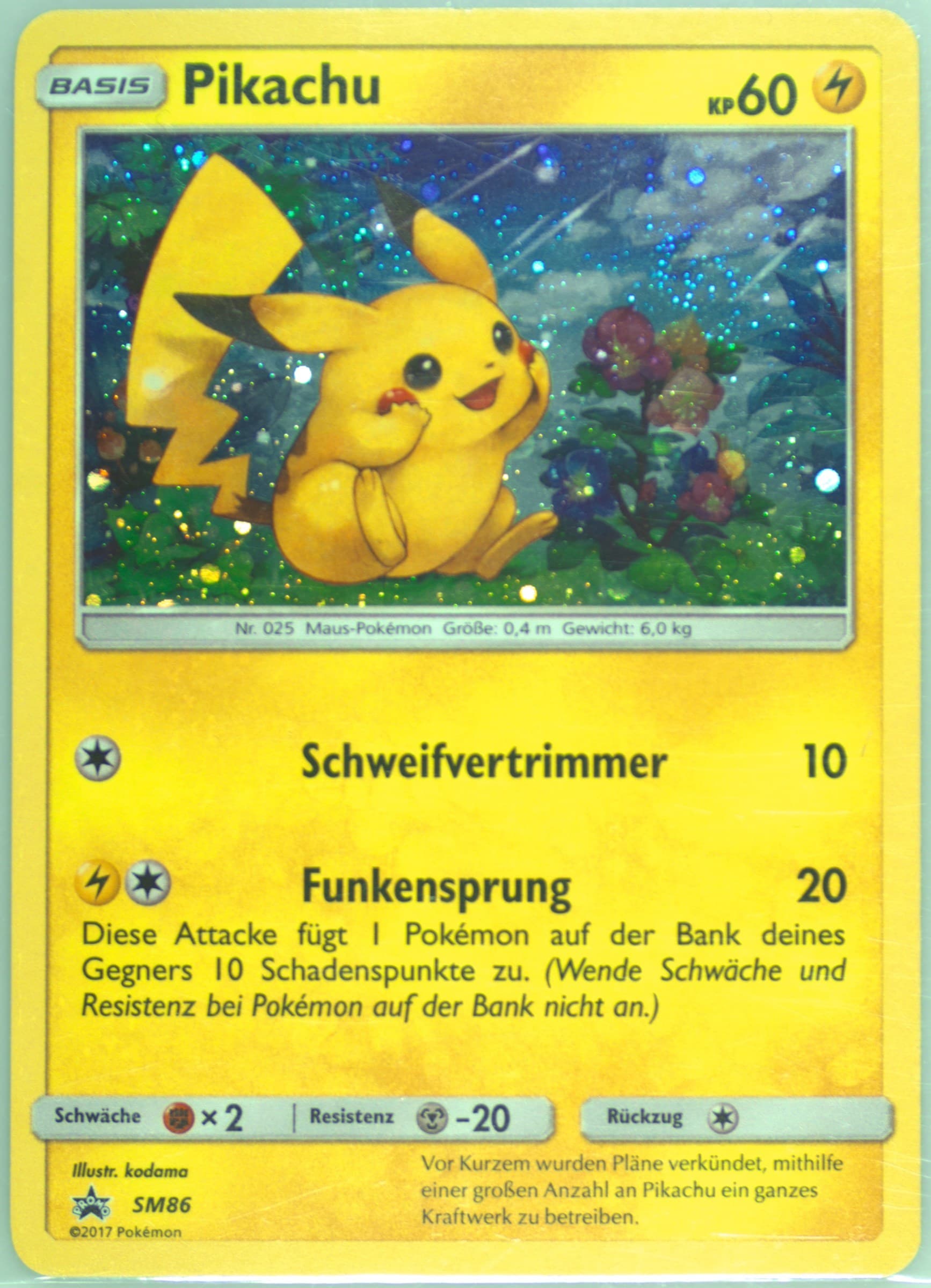 Pikachu Shining Legends Collector Chest-German (SM86) 2017 Pokemon SM Black Star Promo