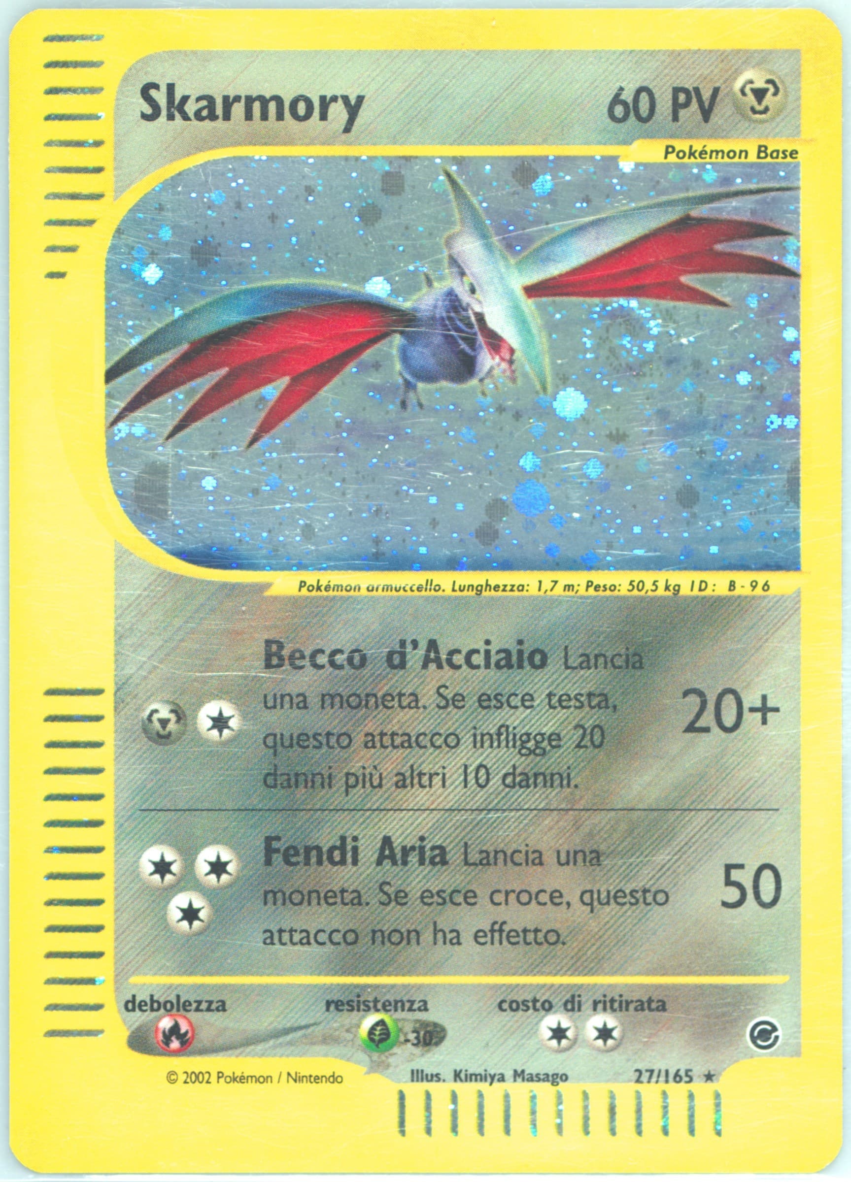 Skarmory-Holo Italian (27) 2002 Pokemon Expedition