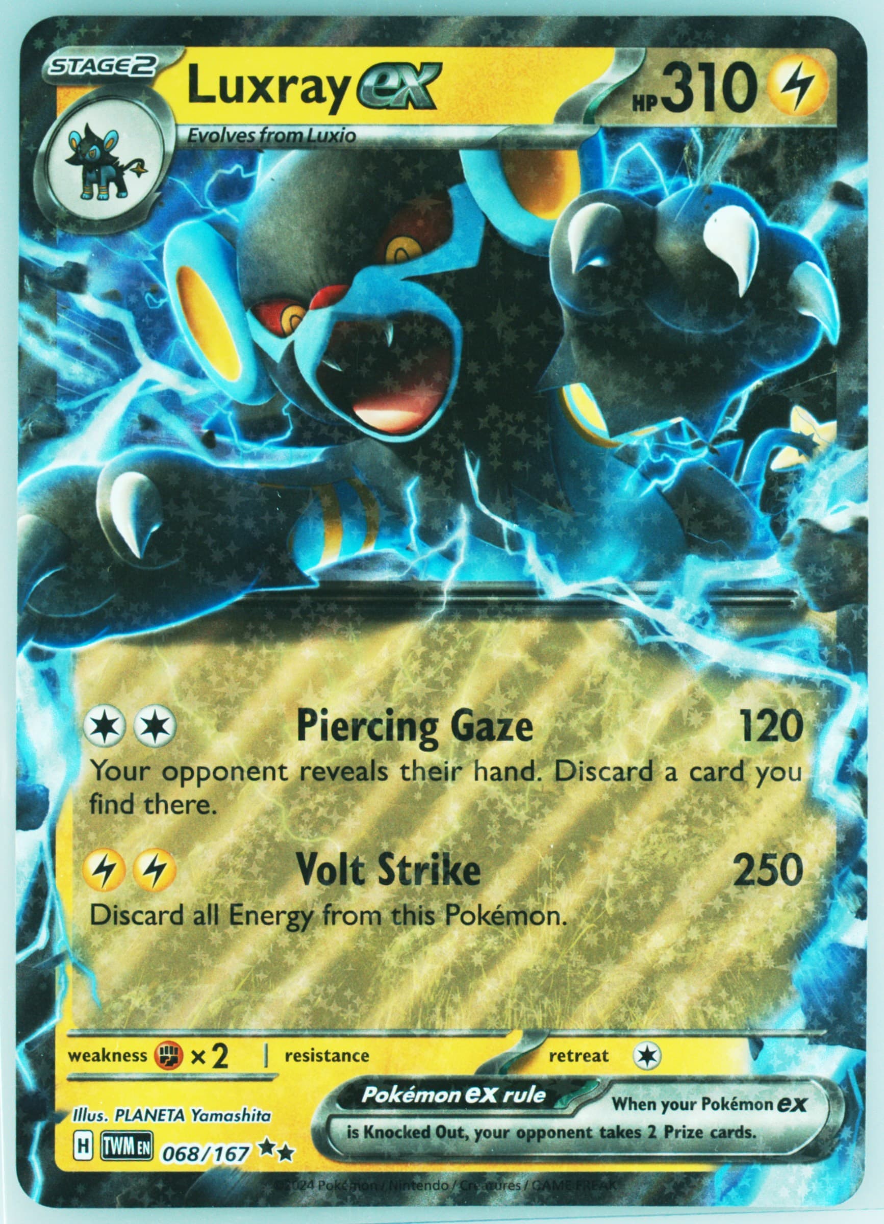 Luxray EX Meddling Sparks Premium Collection-Jumbo (068) 2024 Pokemon Twm EN-Twilight Masquerade