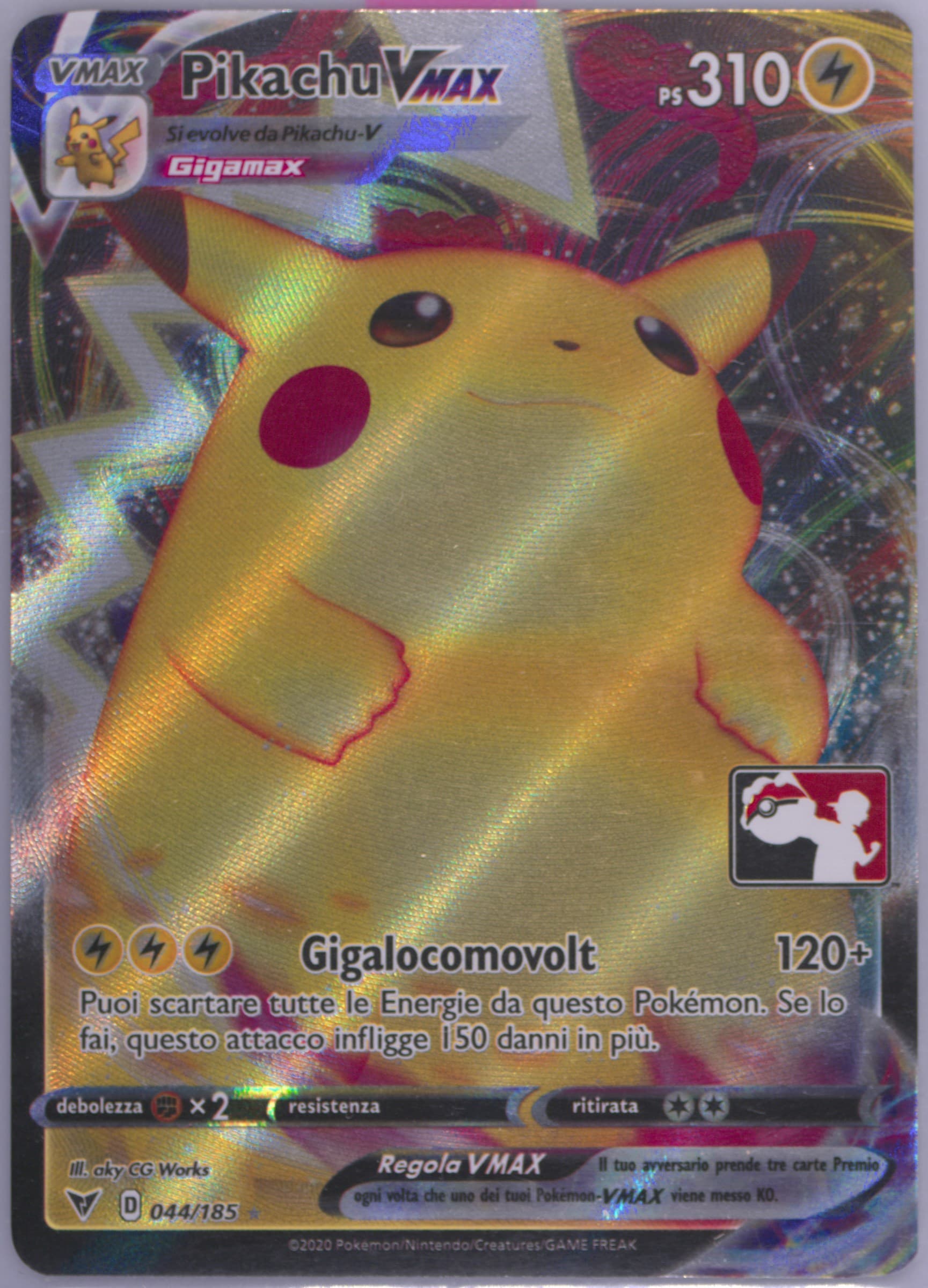 Full Art/Pikachu Vmax Italian (044) 2022 Pokemon Play! Pokemon Prize Pack: Series 1